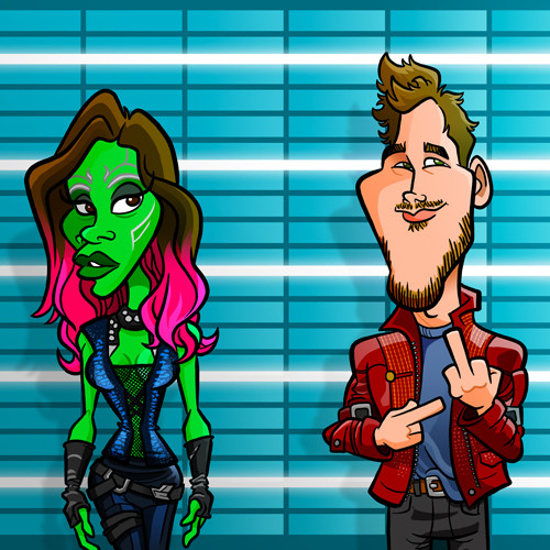 Gamora and Star-Lord