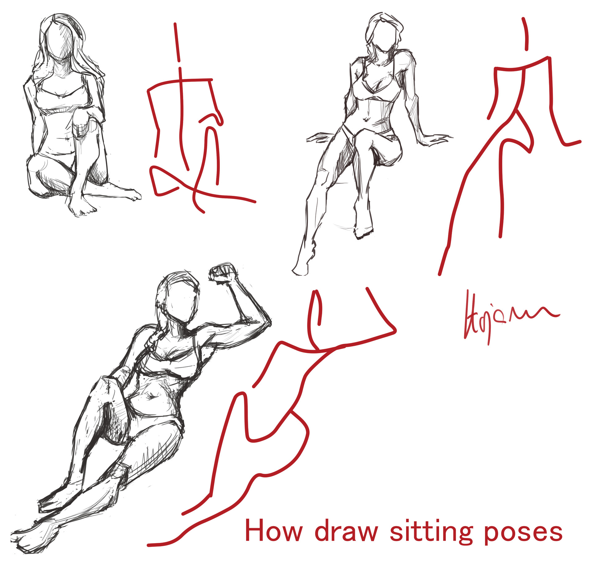 Artstation Sitting Poses Sara Karalic Learn draw traditional & digital. artstation sitting poses sara karalic
