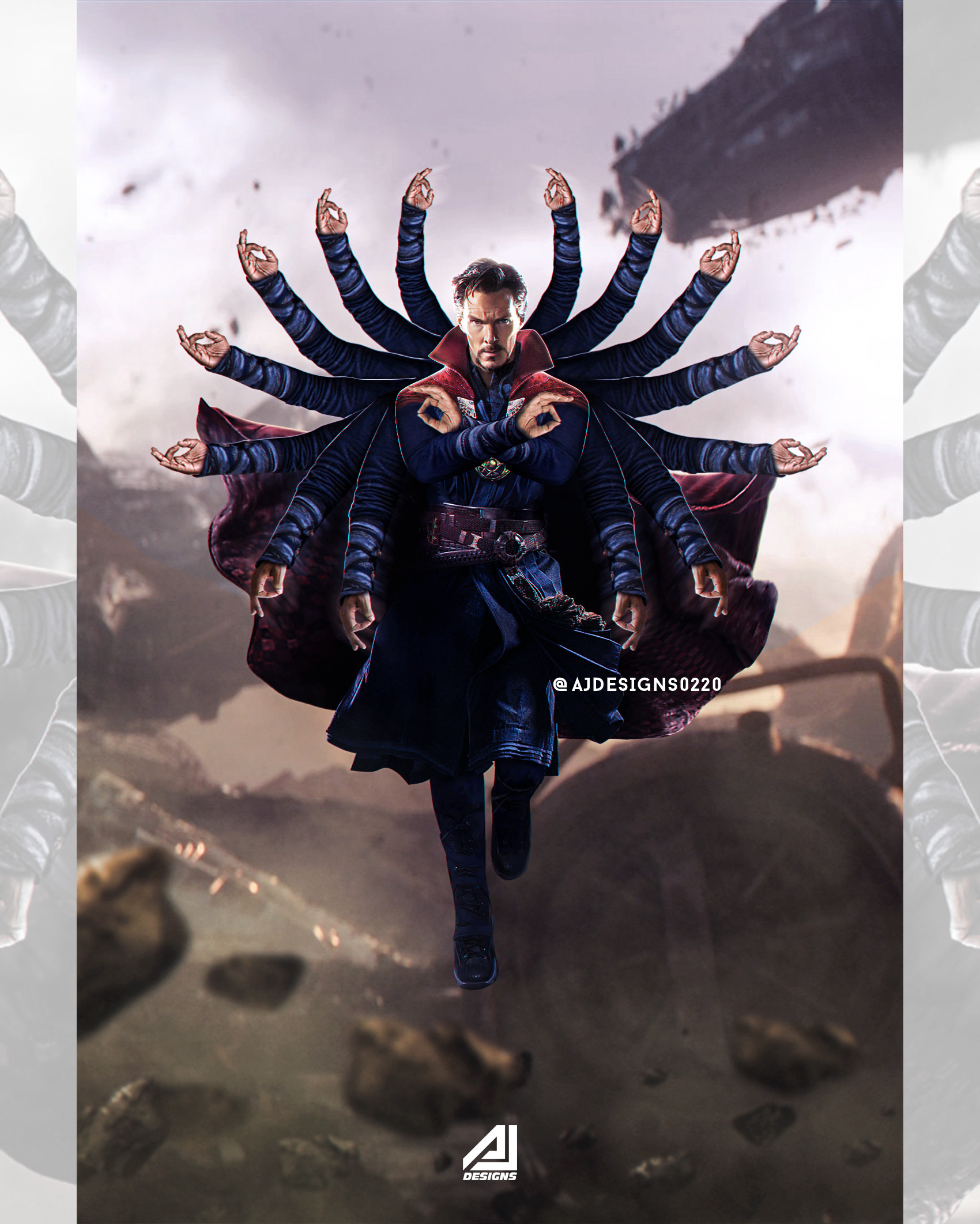 Aj Designs Dr Strange Hands