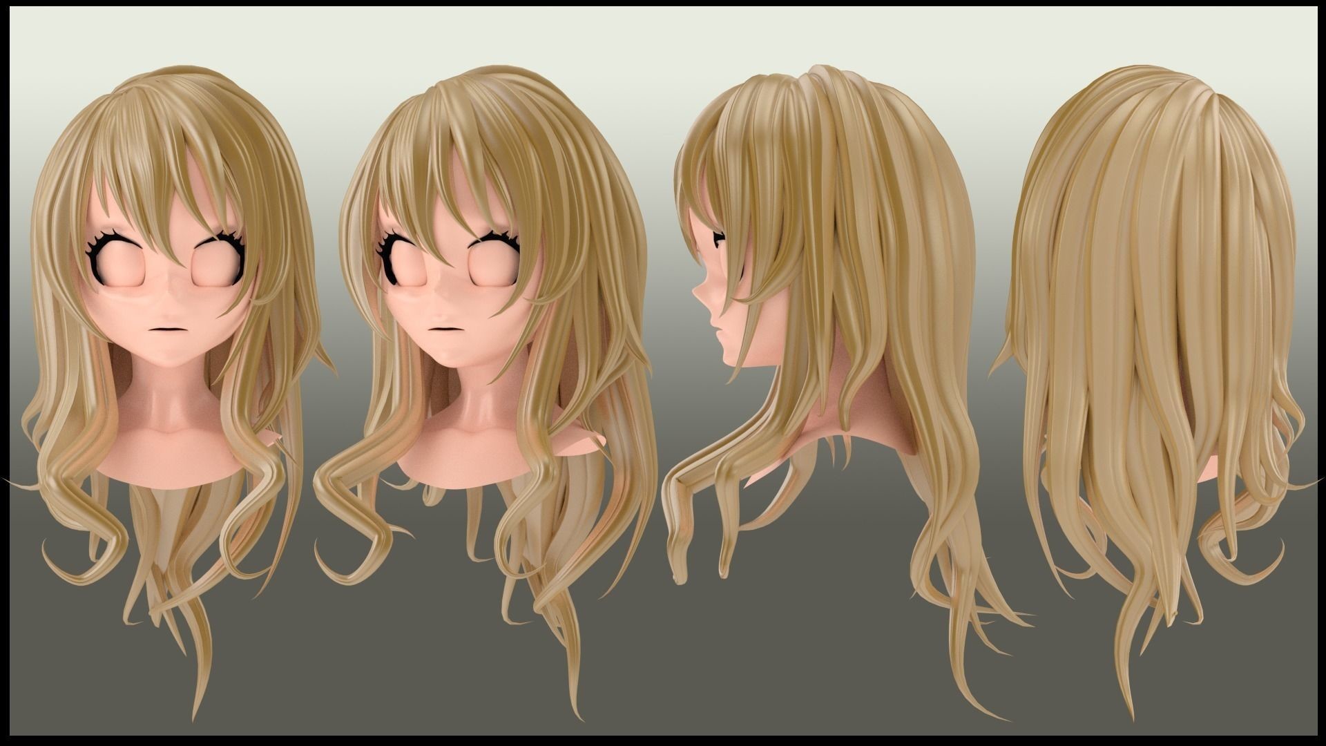 ArtStation - 3D Hair modeling (Game Assets)