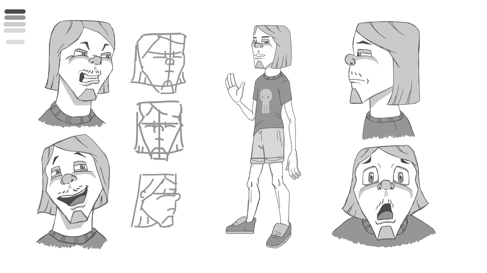 Guy - sketch sheet