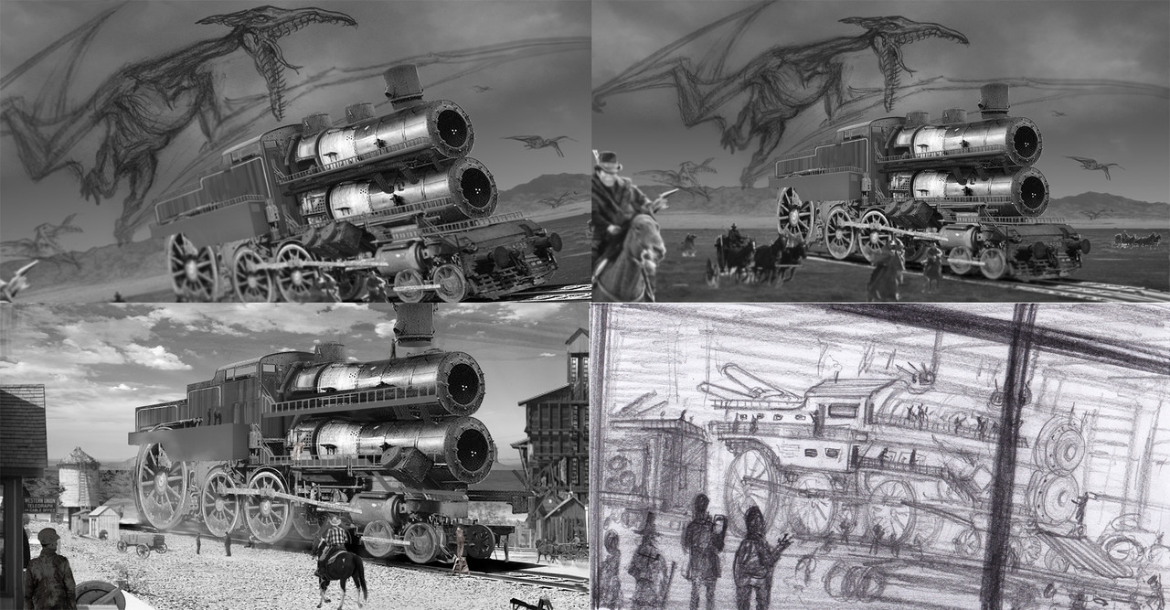 Battle train build sketchs