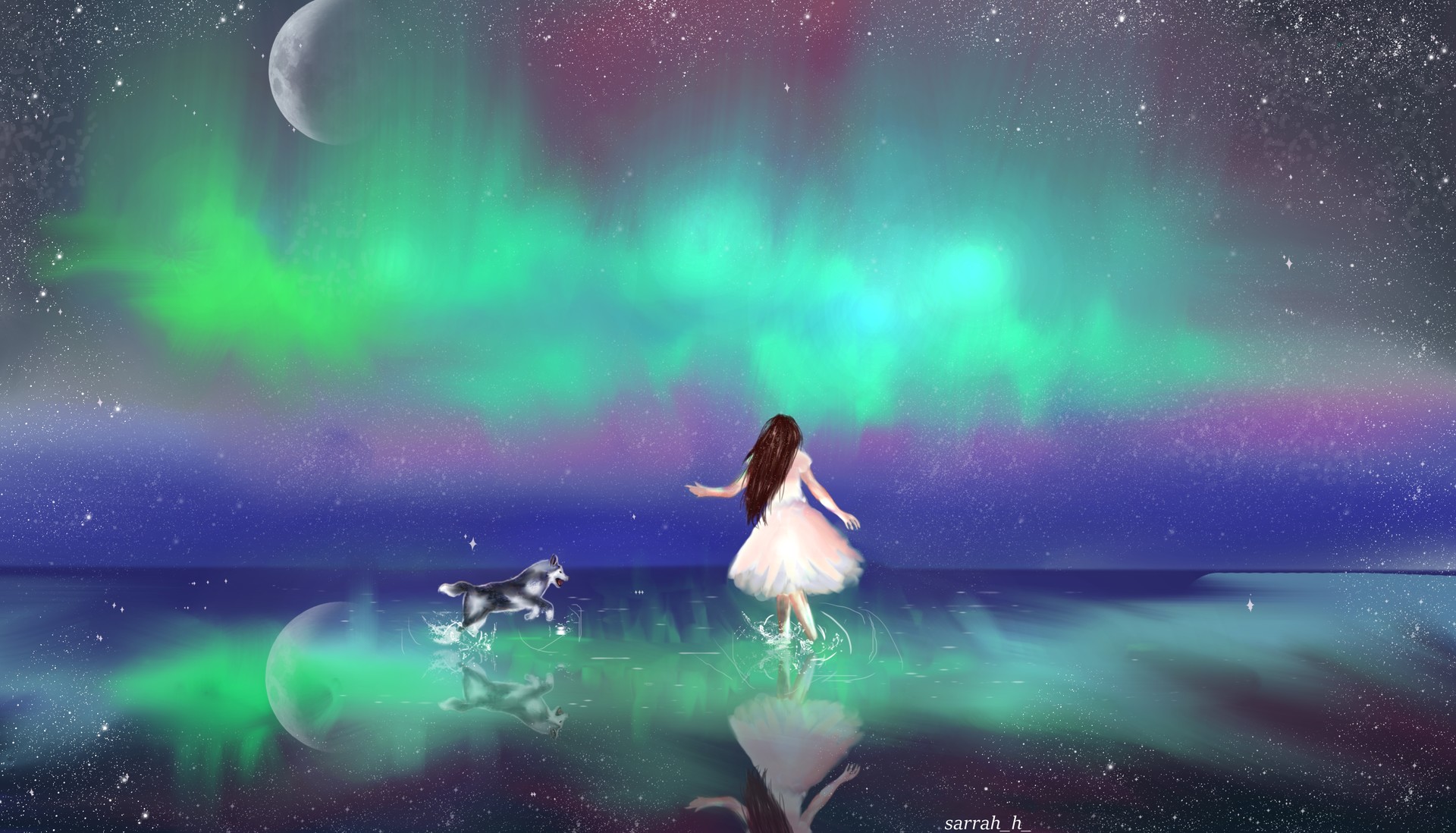 Drawphics by Sarah - I wanna touch the Northern lights 🎶 Song -Northern lights Young