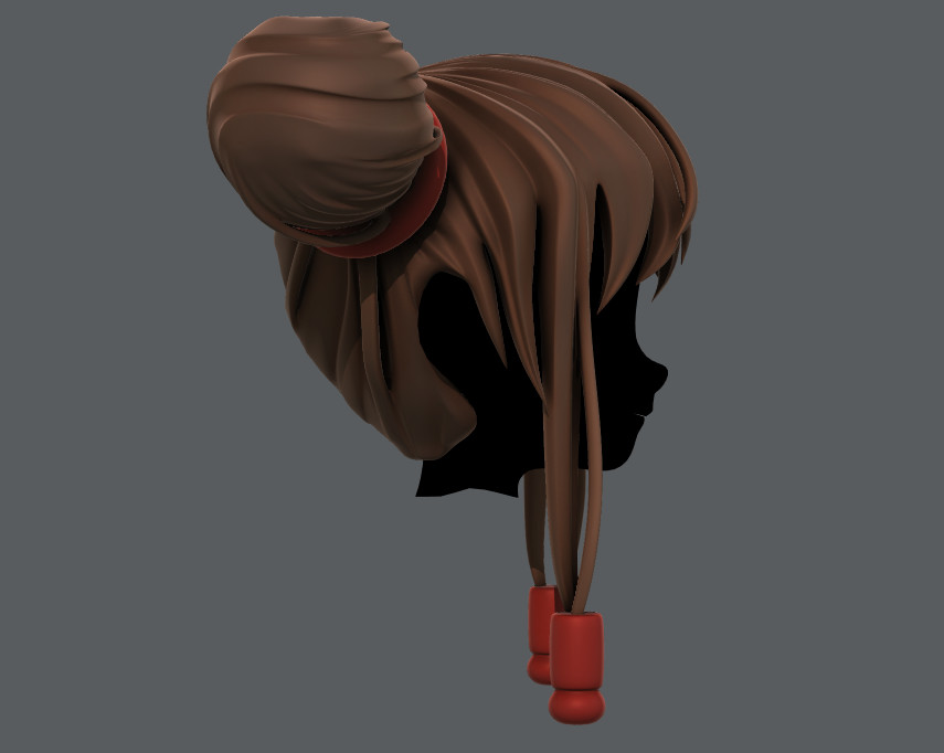 ArtStation - 3D Hair Modeling For MObile Apps And Games