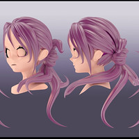 Artstation 3d Hair Modeling For Mobile Apps And Games Zain Abiden
