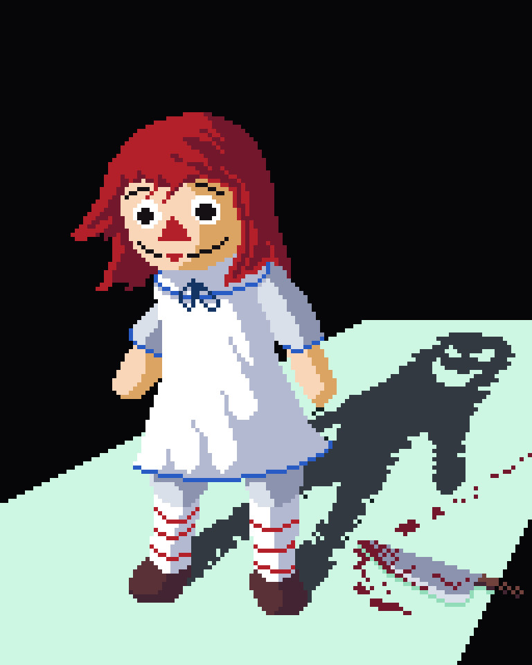 Animated annabelle shop doll