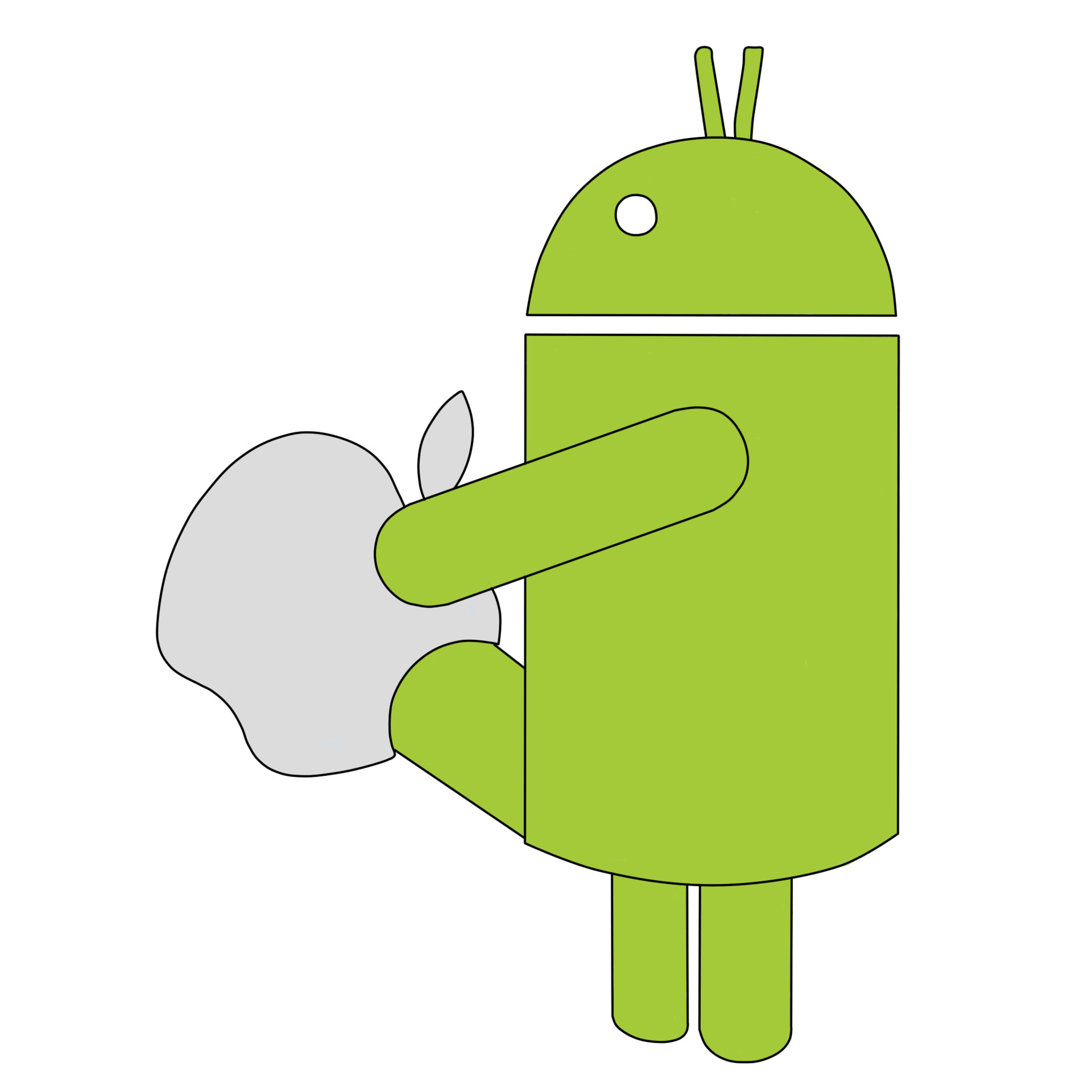 Flying Cookie - Apple and Android logo