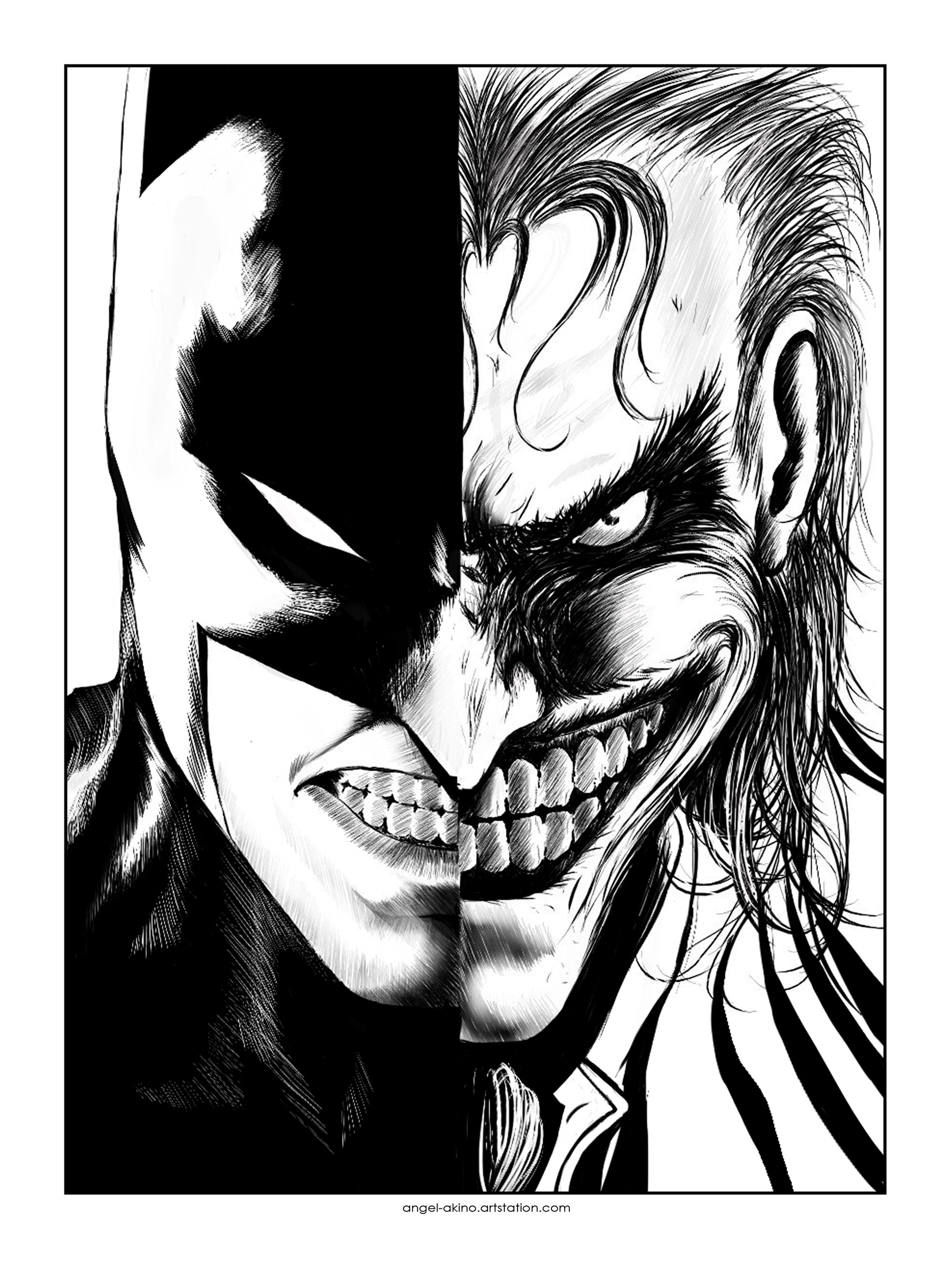 Artstation Batman X Joker Angel Akino
