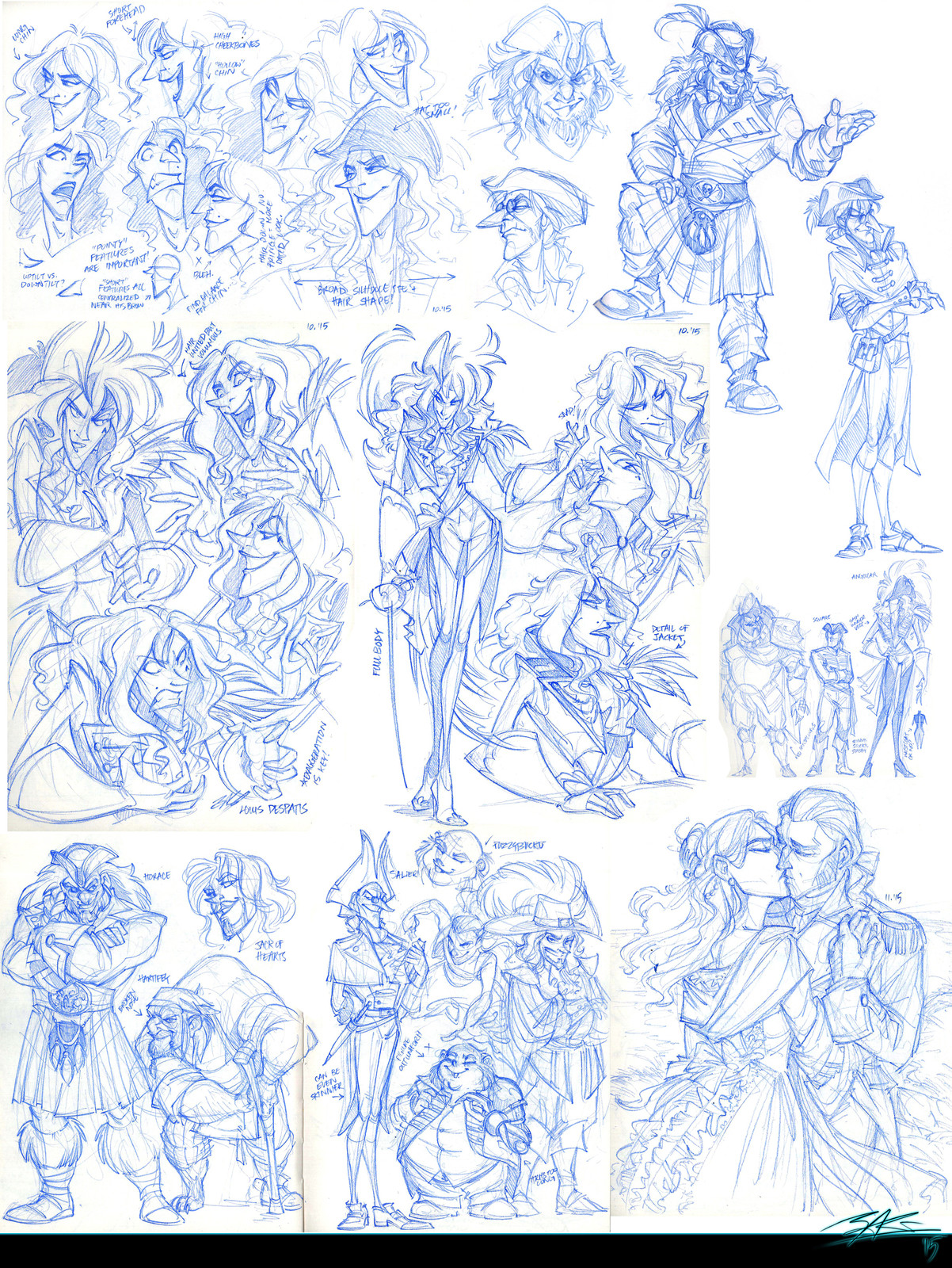 Sketchdump #3: Collection of explorations from sketchbook - (2015)