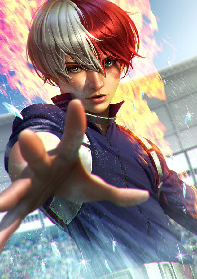 Artstation Shoto Todoroki Rafael De Guzman