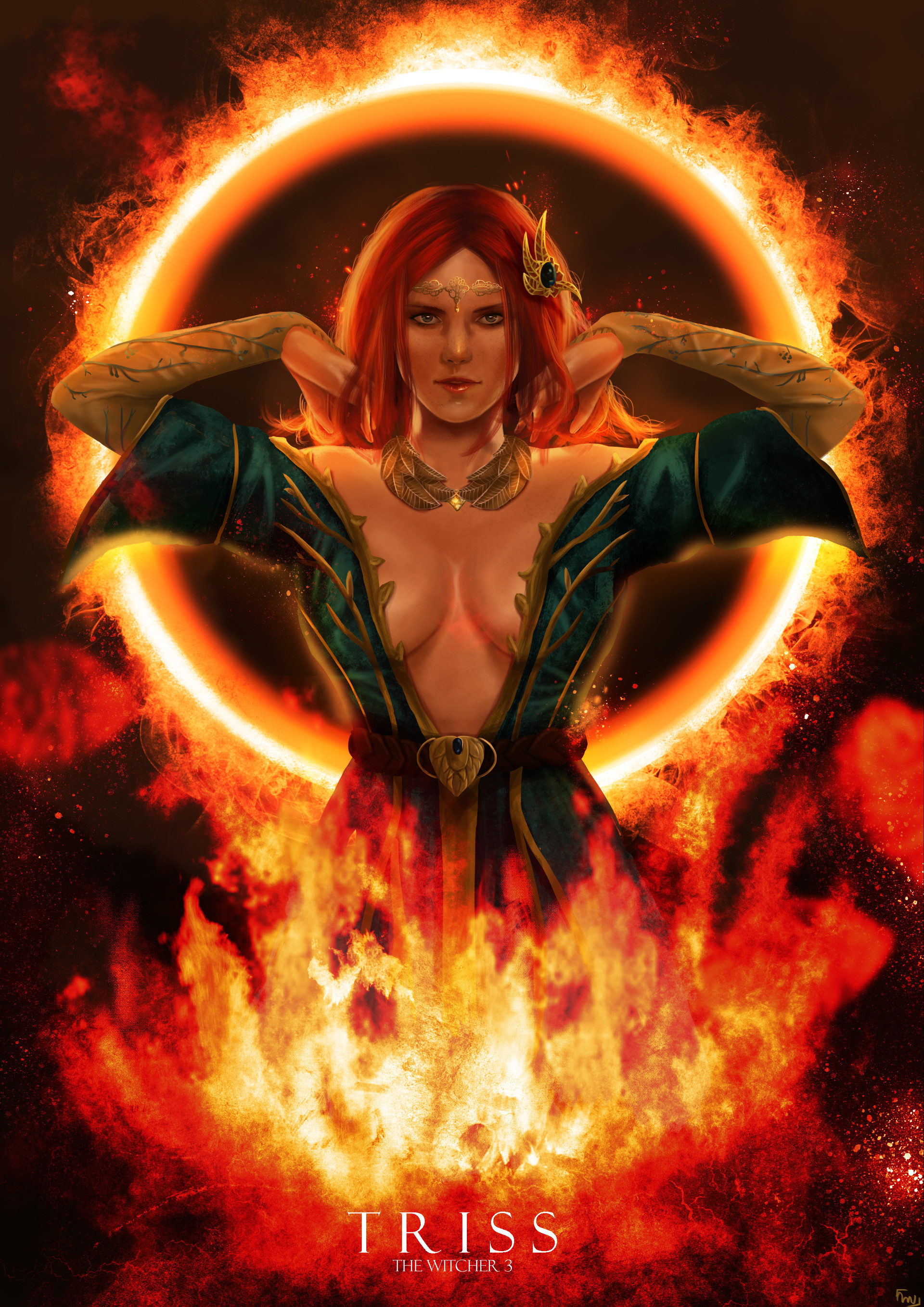 Artstation Triss Merigold Amu Sama