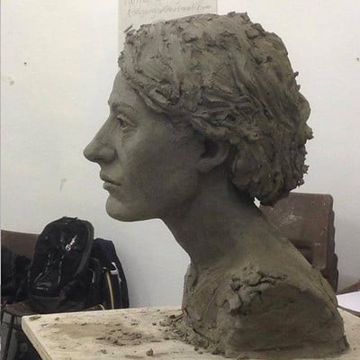 Tancred dyke wells portrait sculpture