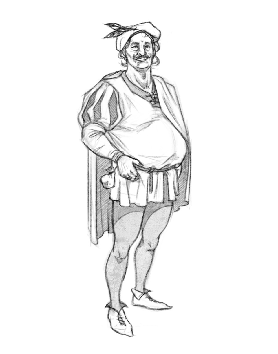 Artstation - Medieval People Sketches