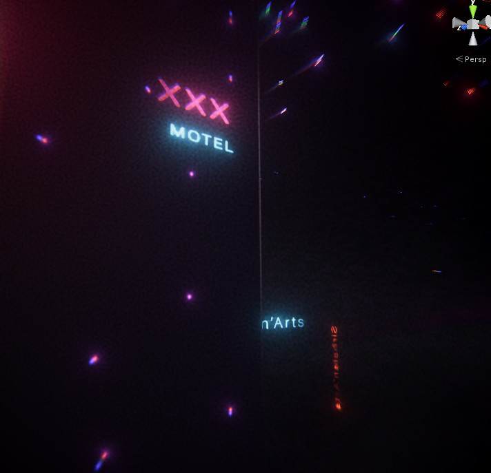 Adding in some neon signs.