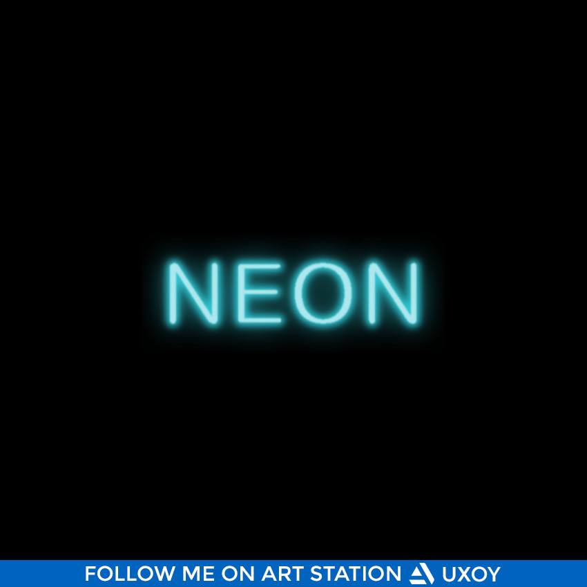 ArtStation - Simple Neon Text