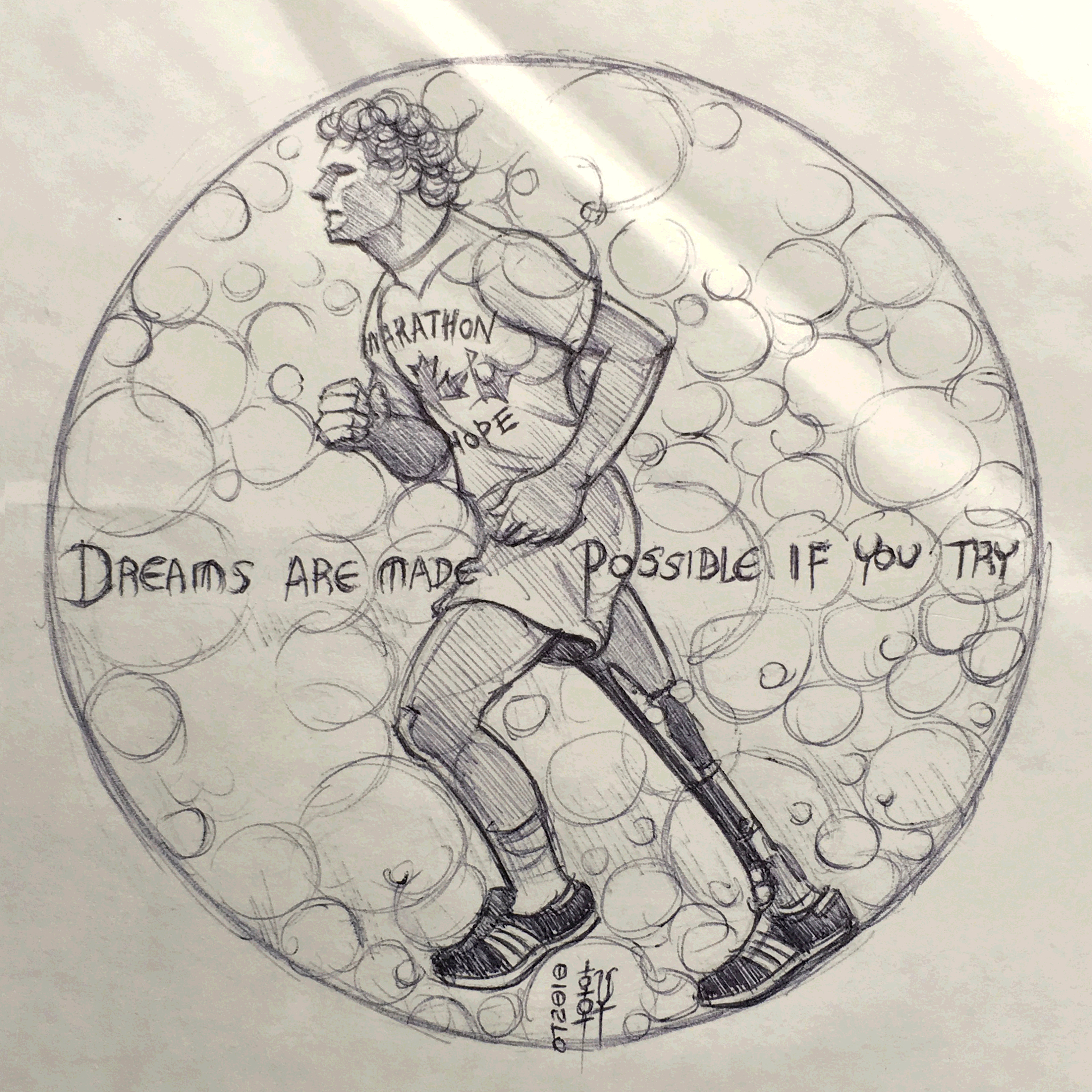 Day 07-28-18 - Marathon of Hope Sketch