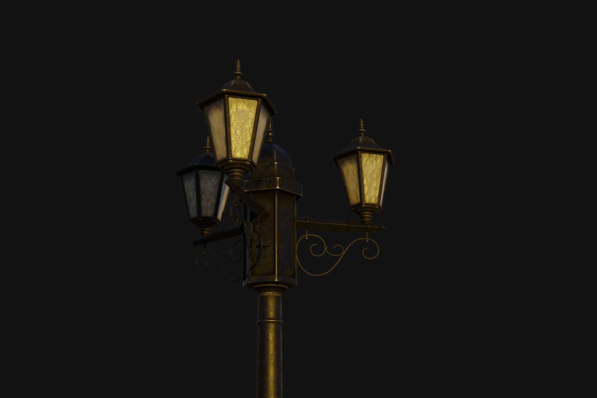 Umar Momin Street Lamp Low Poly 3d Model