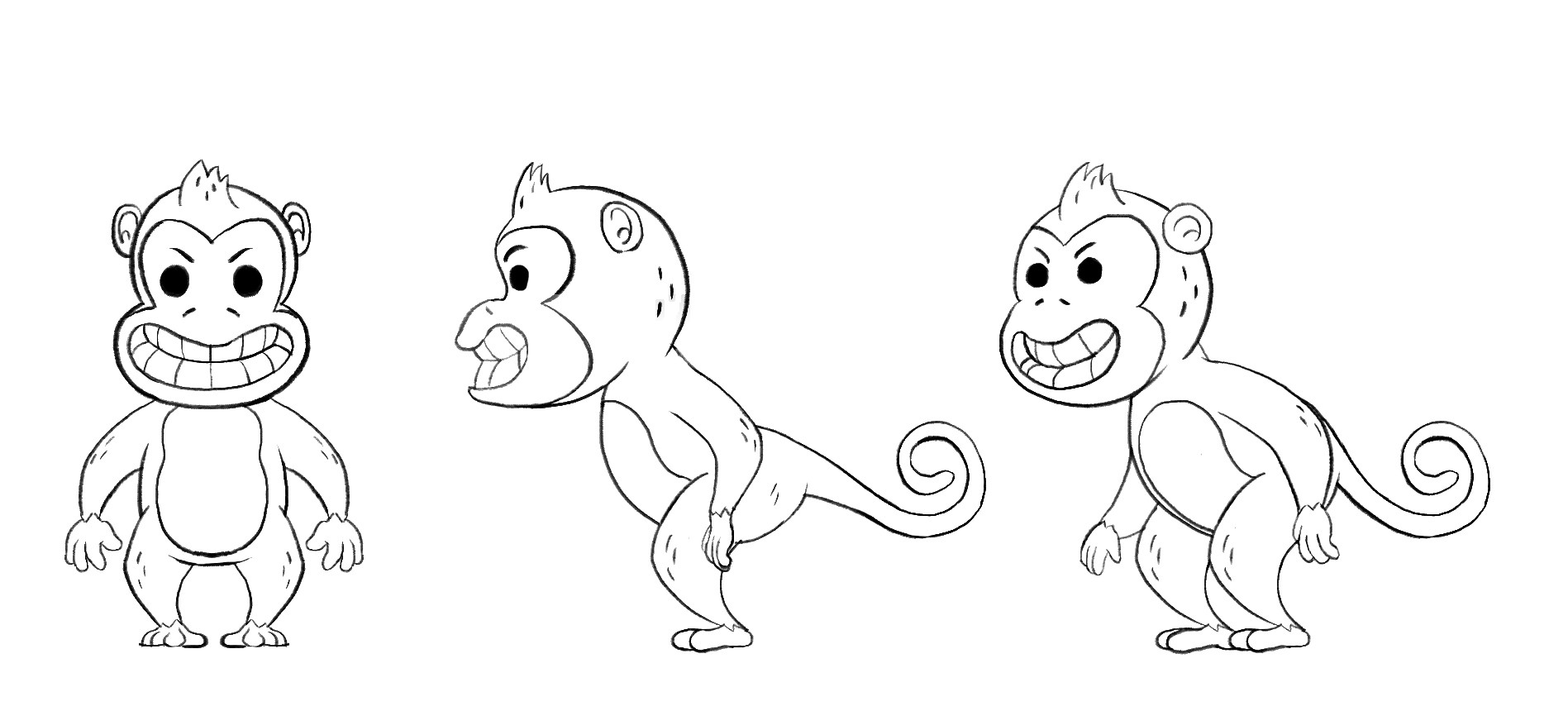 ArtStation - Three Mischievous Monkeys Character Design ArtStation - Three Mischievous Monkeys Character Design