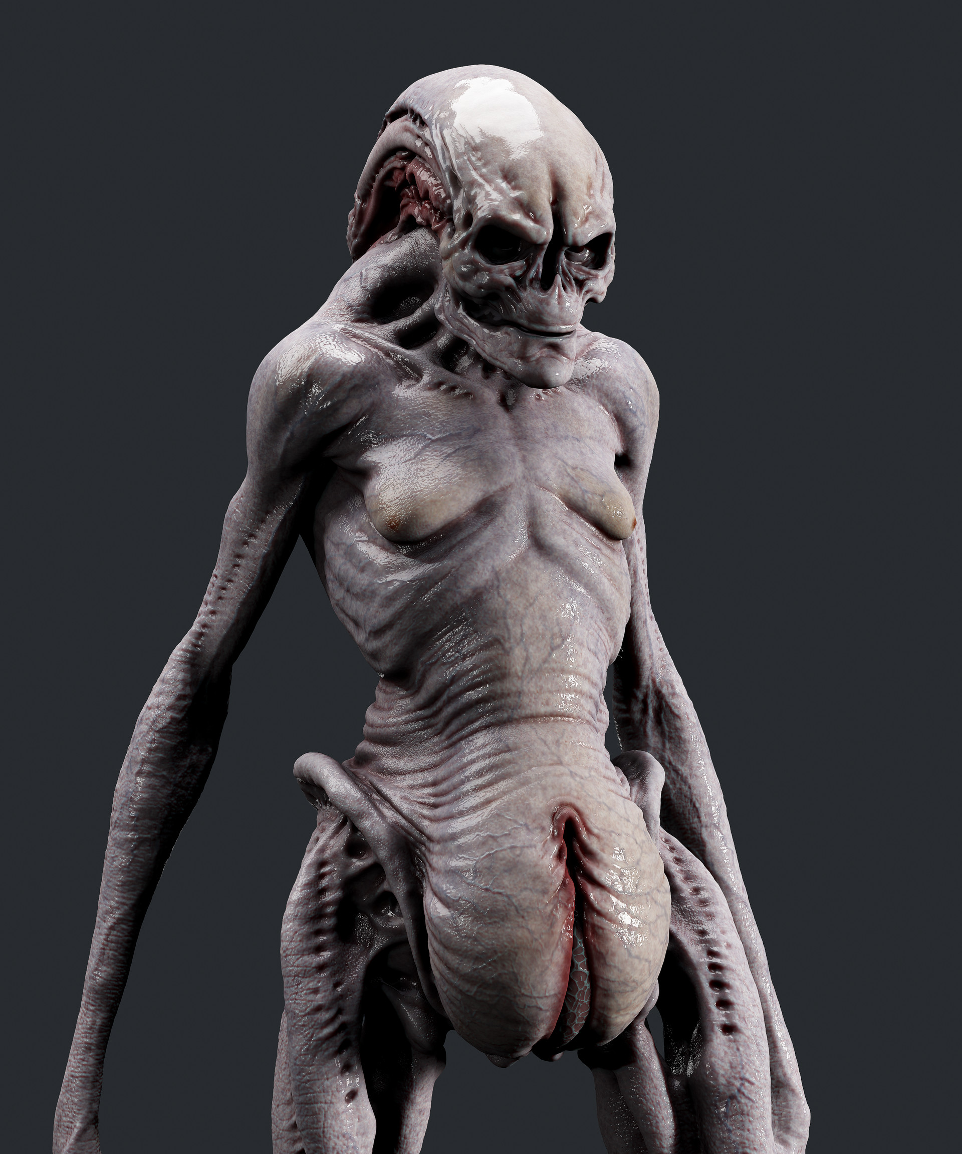 Artstation Alien Newborn Oleg Khonko