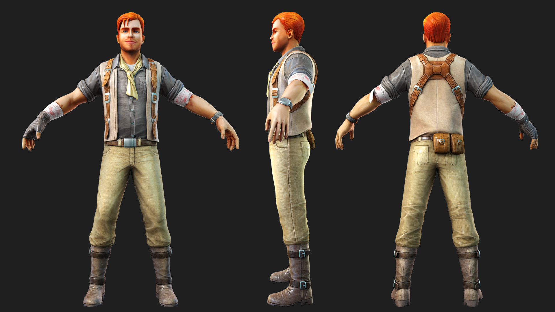 Artstation 3d Male Character For Temple Run Game 5518 Studios