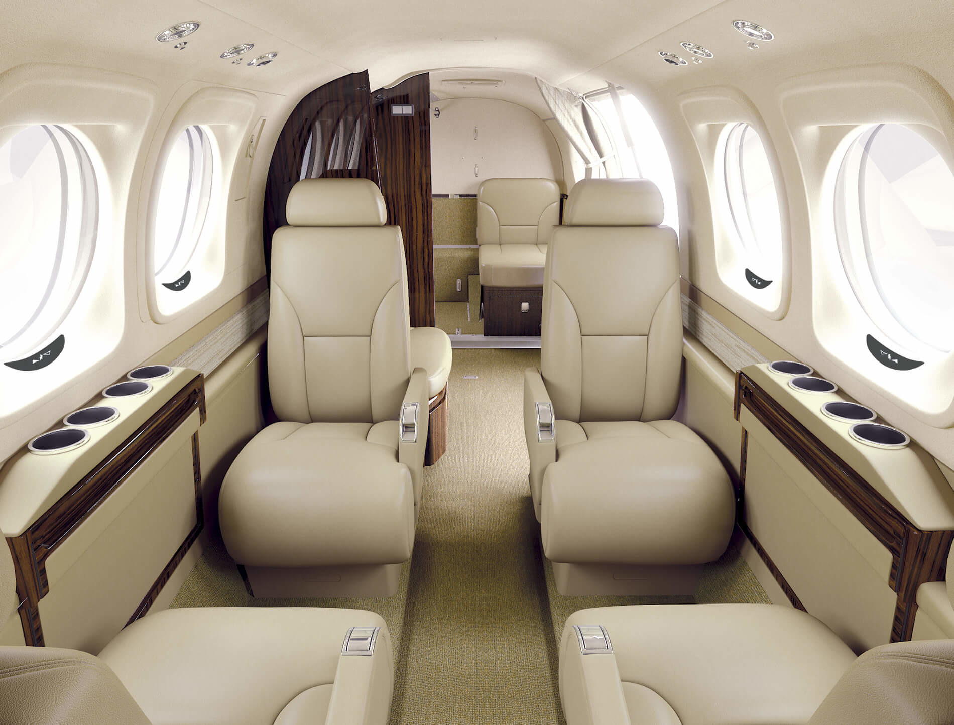 Richard Bryce Gore Beechcraft King Air C90 Interior