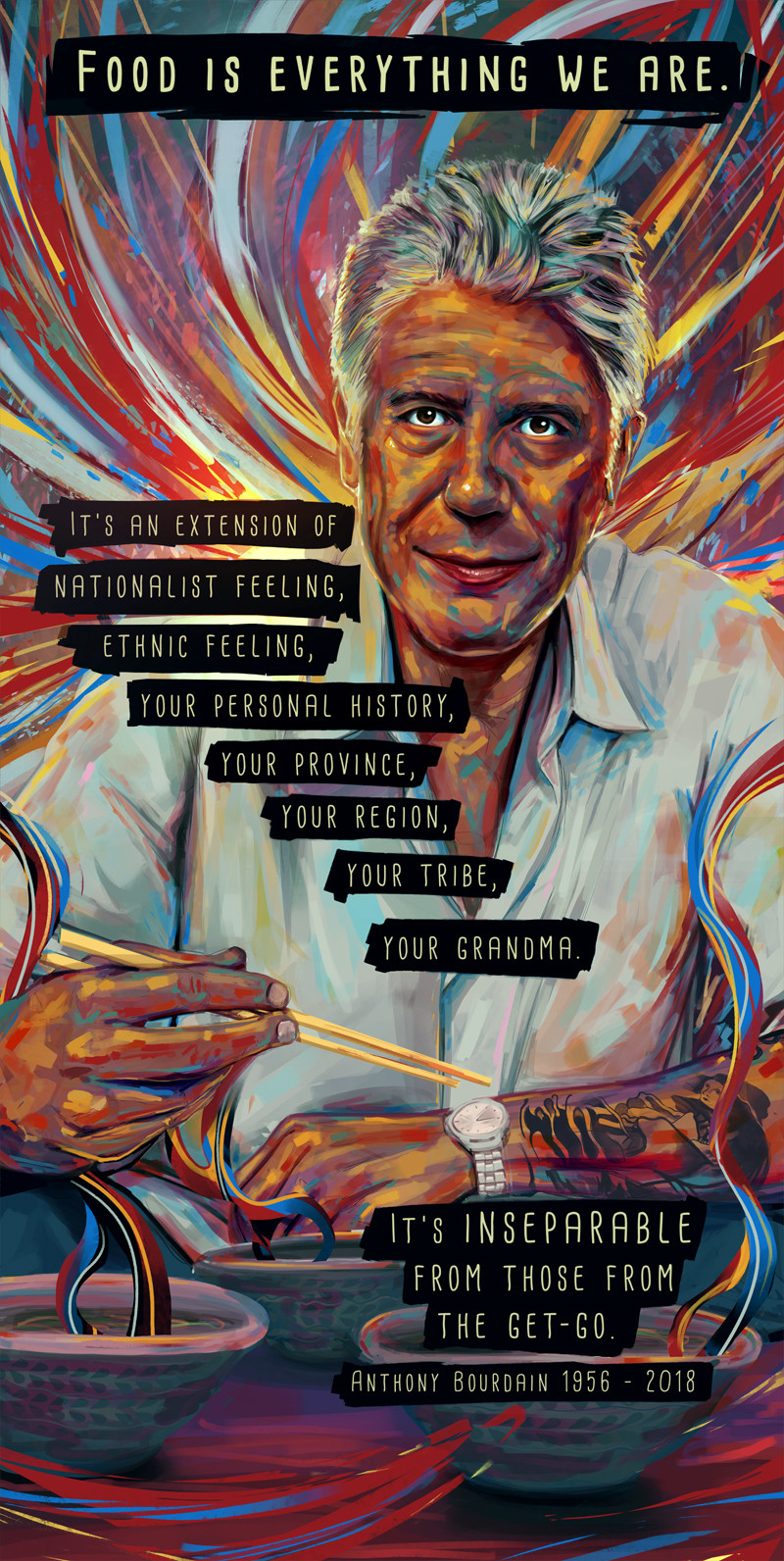 Artstation Anthony Bourdain Ryan Leitao