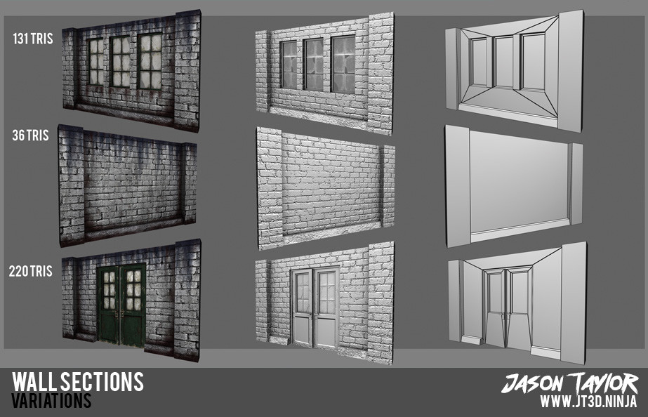 Modular warehouse wall sections.
