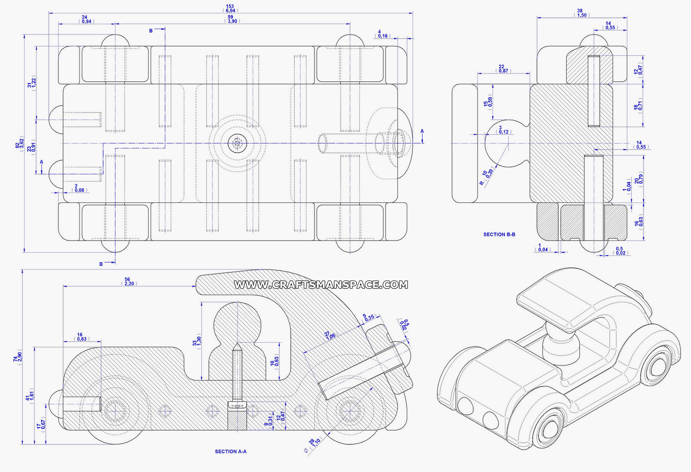 wooden car plan