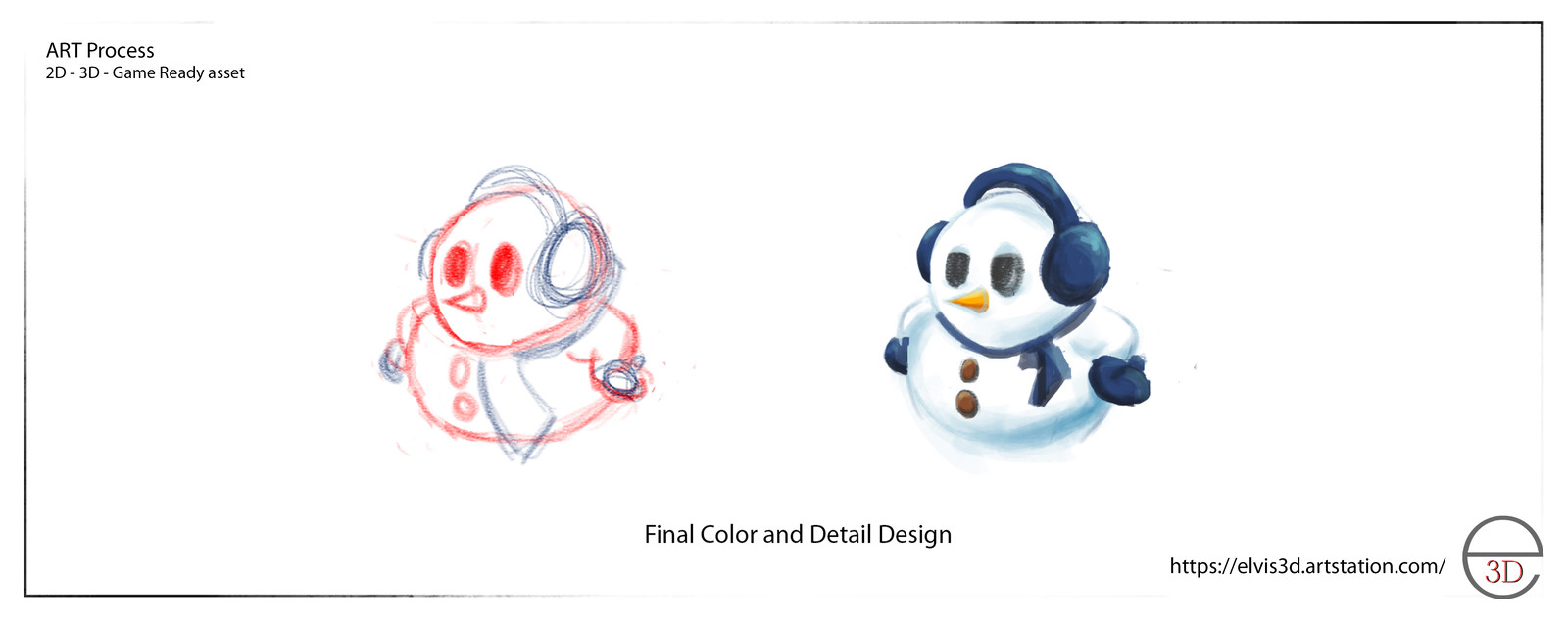 2D Line work and 2D Color Study