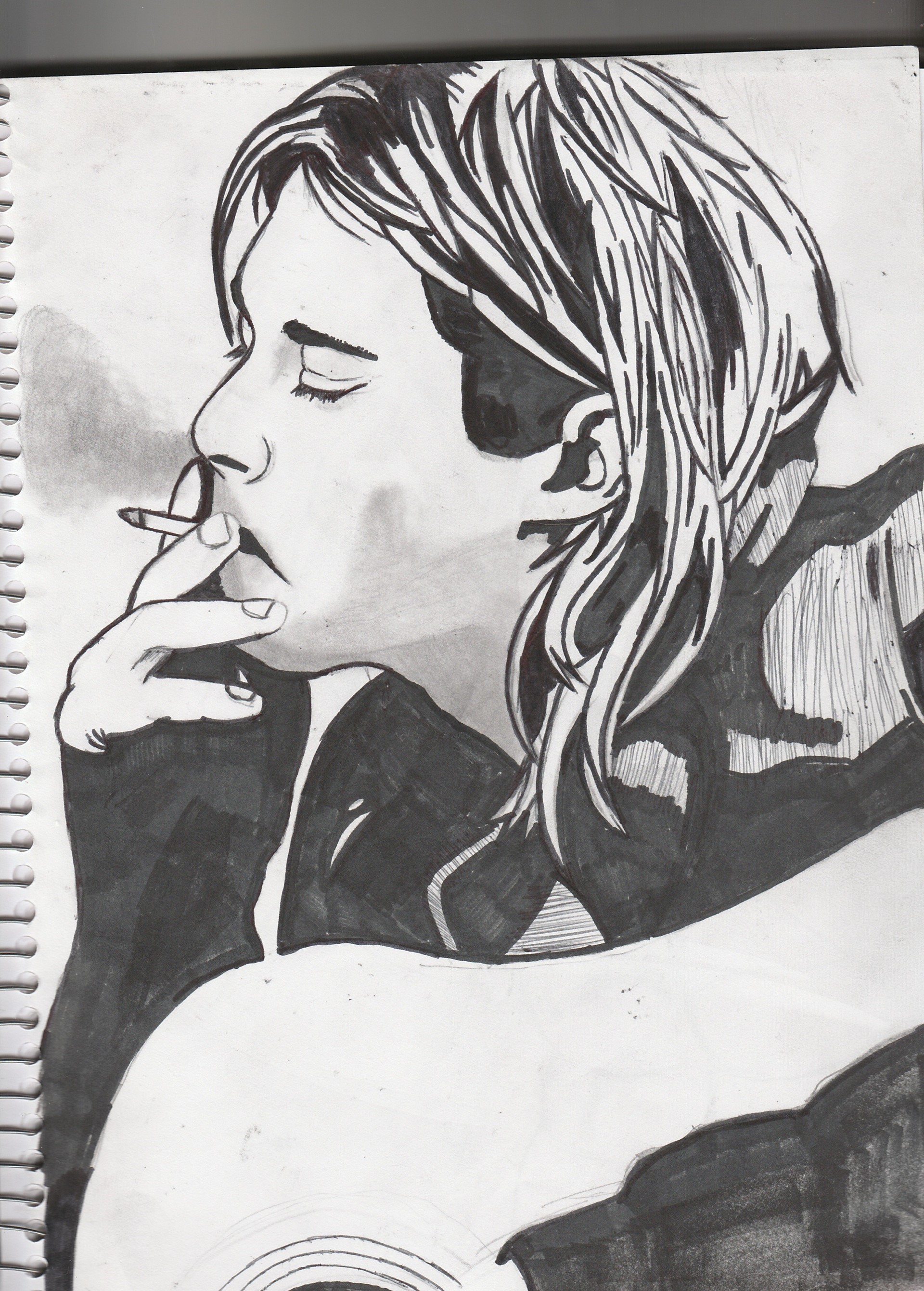 kurt cobain drawing chris martinez