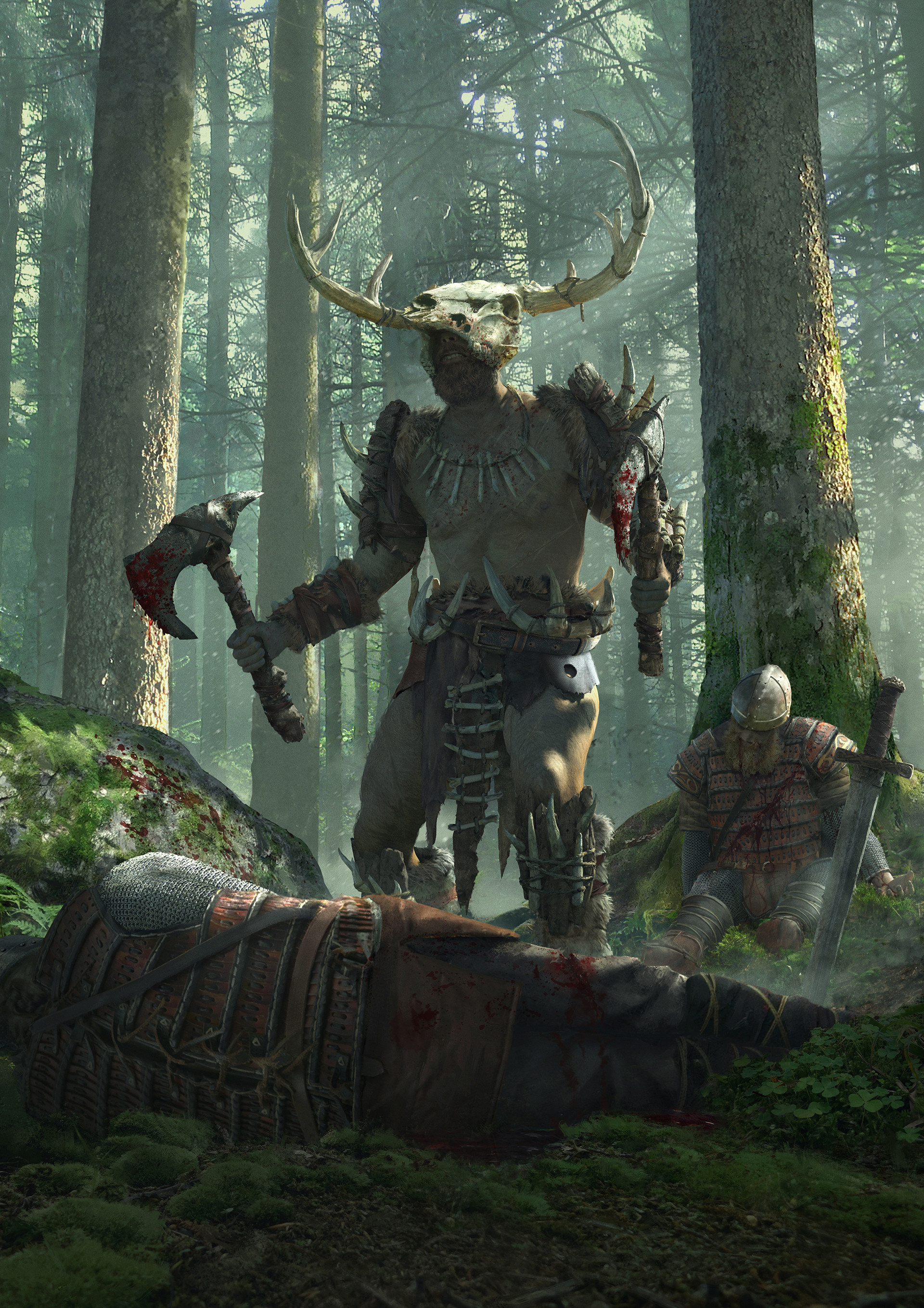 Wallpaper Artstation Savage Berserker Tj Foo For iPhone Free