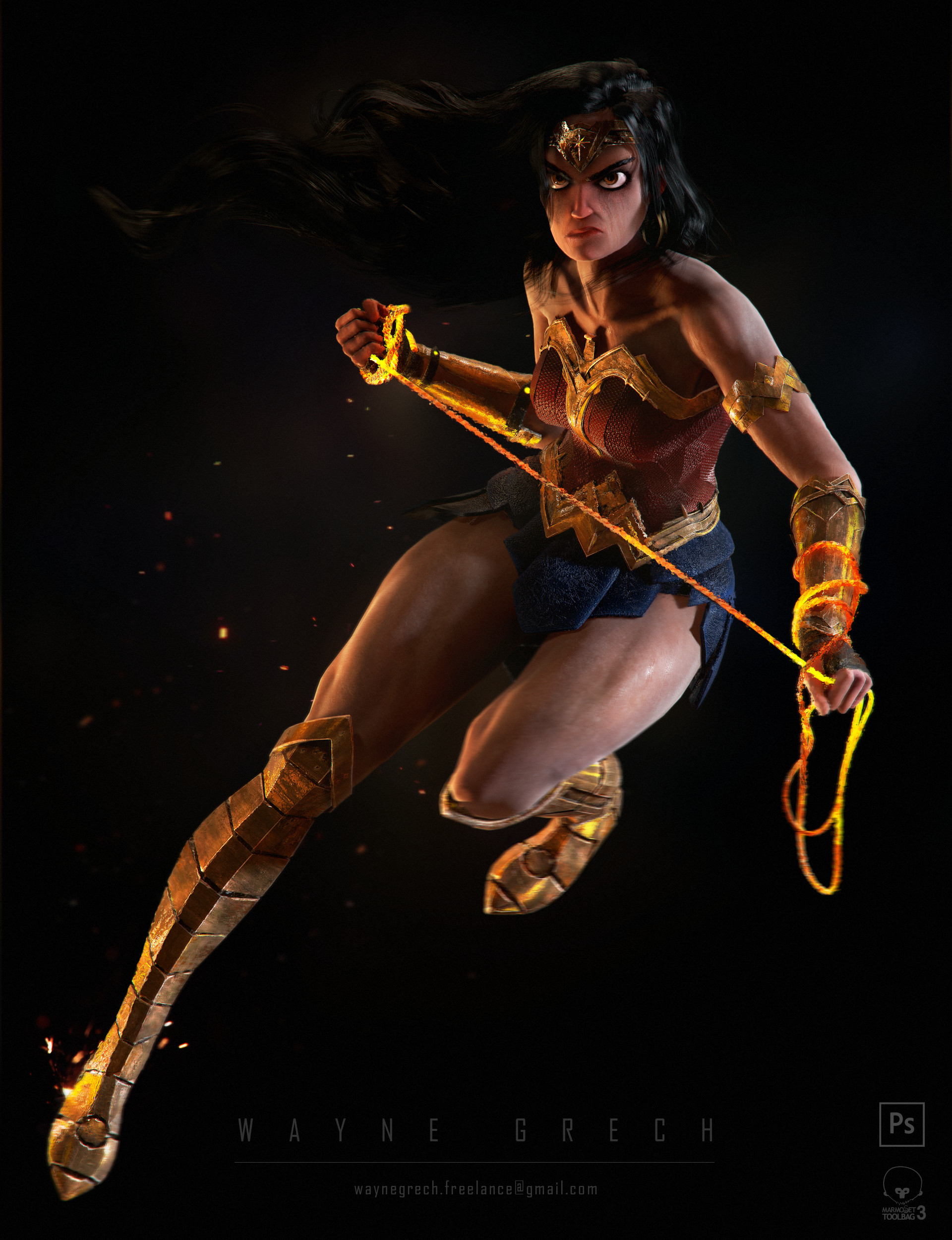 Wayne Grech - Wonder Woman Game Character