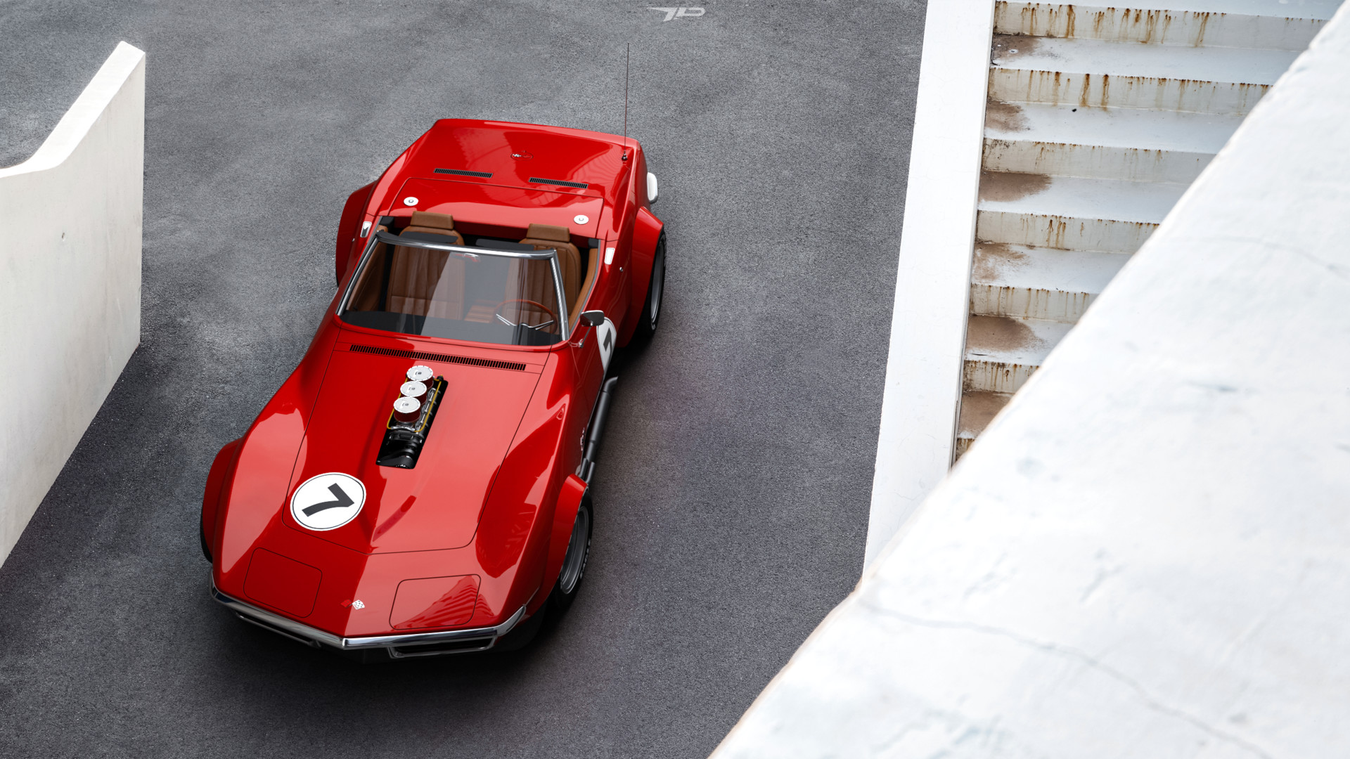 ArtStation Chevrolet Corvette C3 Convertible