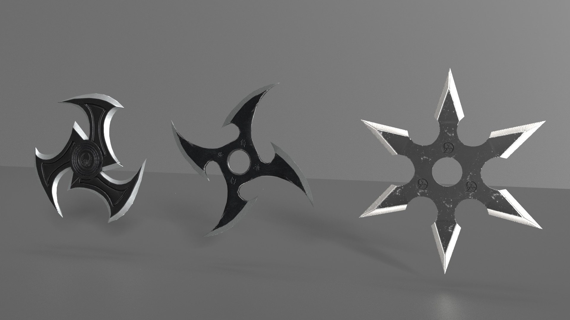 Artstation Shuriken Weapon Ninja Stars Arun C