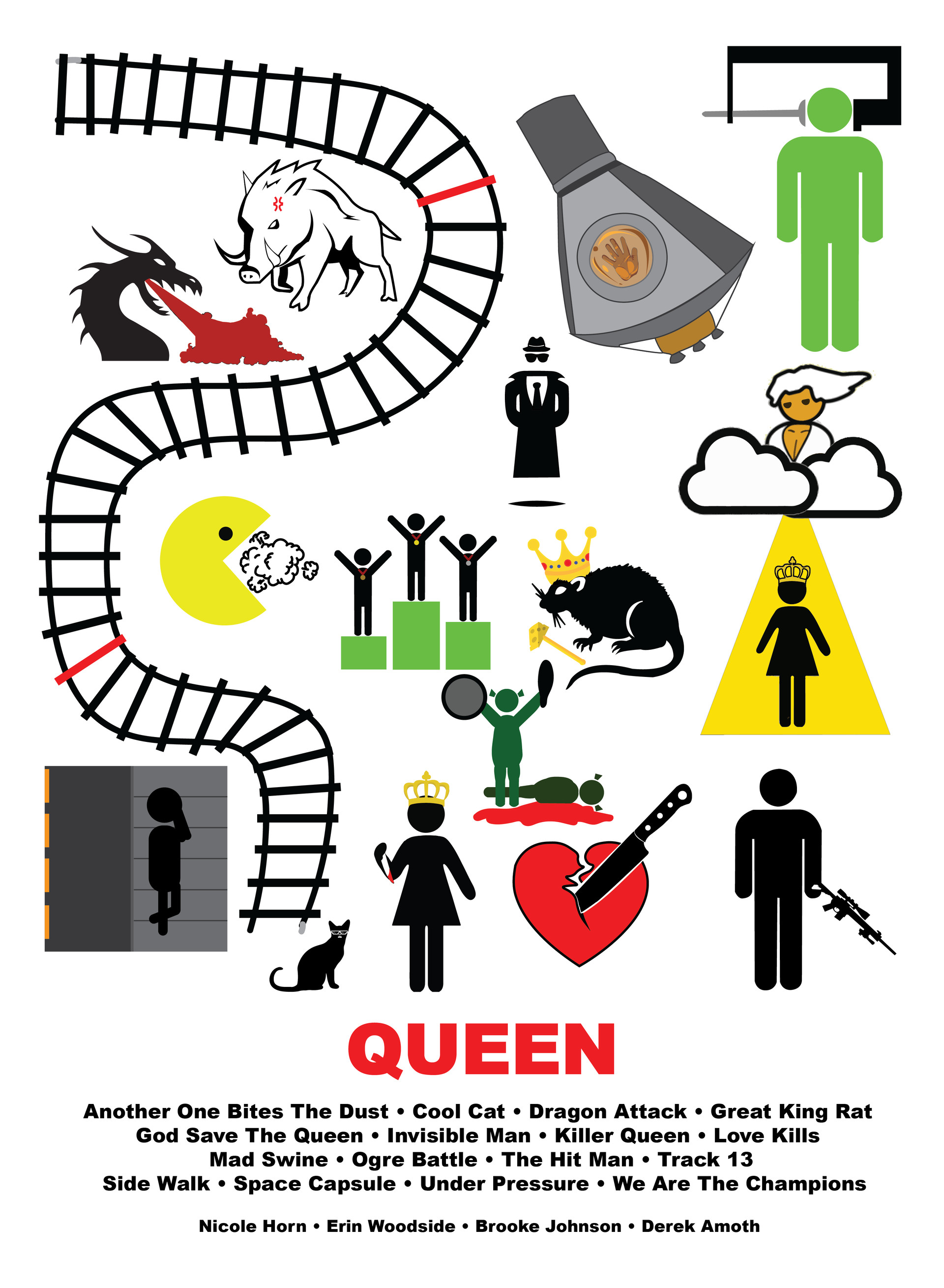 ArtStation Art of a bands history in stick figure format (colab)