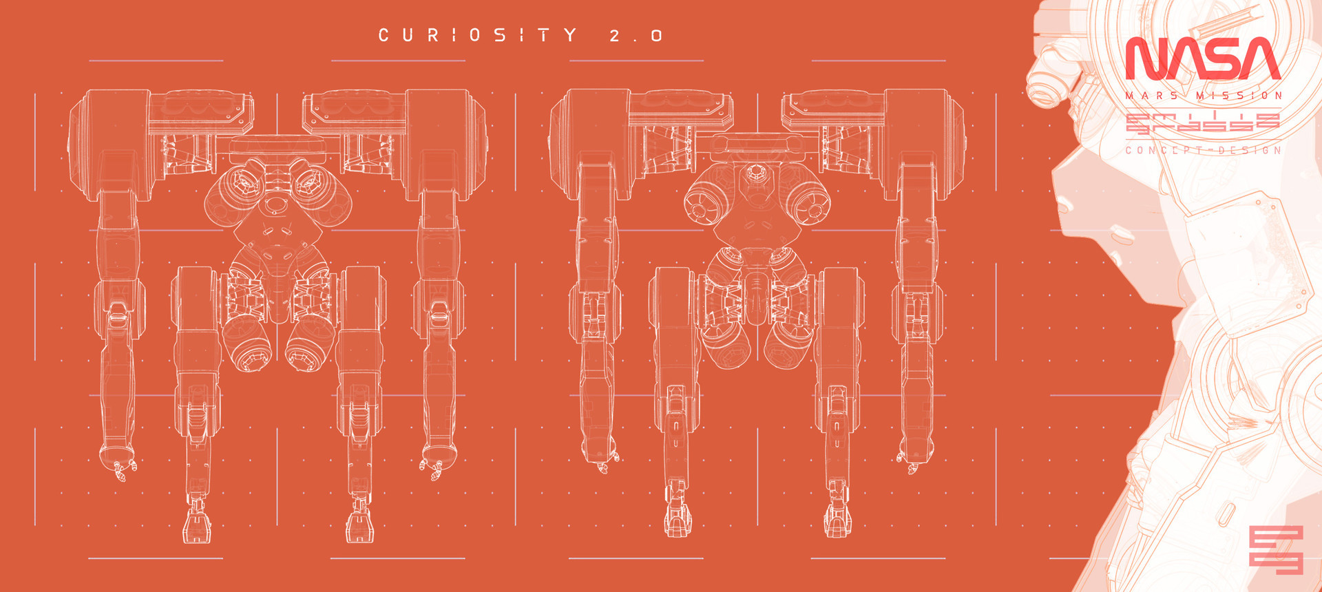 CURIOSITY 2.0 - Oragne Print