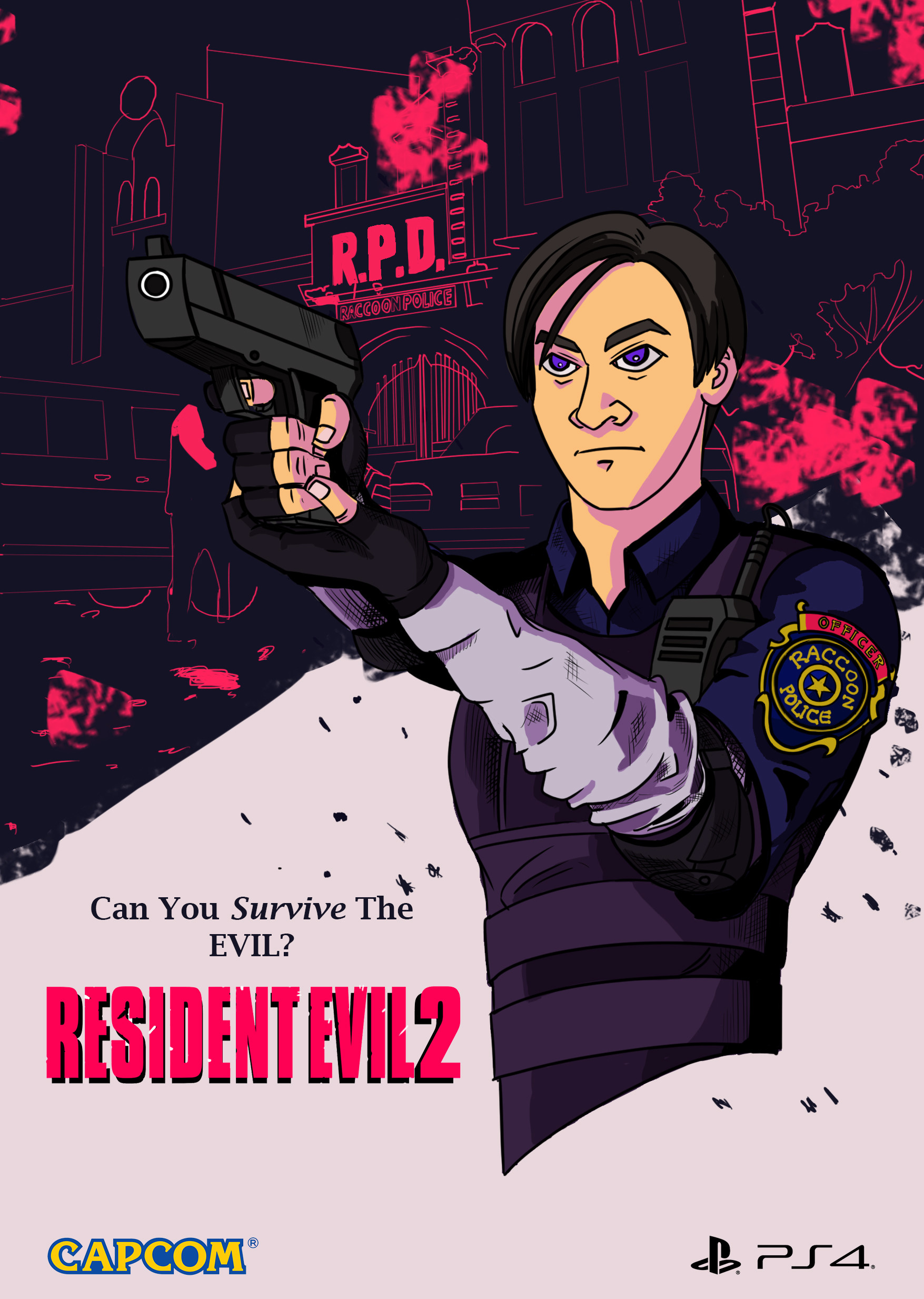 Artstation Resident Evil 2 Remake Rizal Maulana