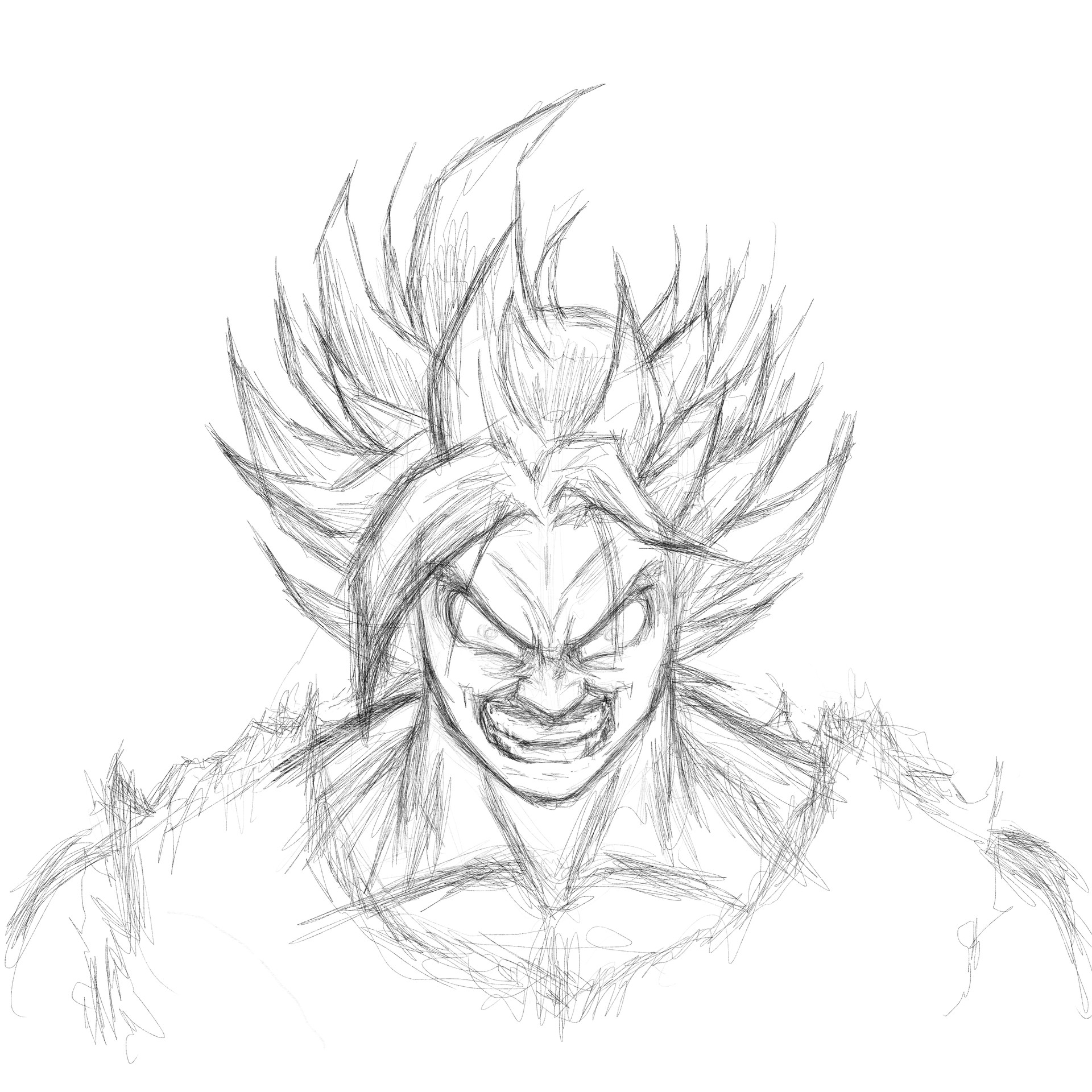 Artstation son goku turns ssj mauro fanti