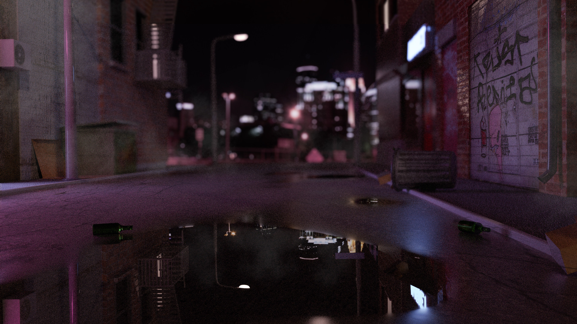 Artstation Dark Street Lucia Pinto