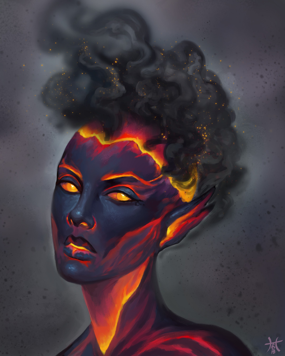 Lava Elemental By Ashlee Blackburn Rimaginaryelementals