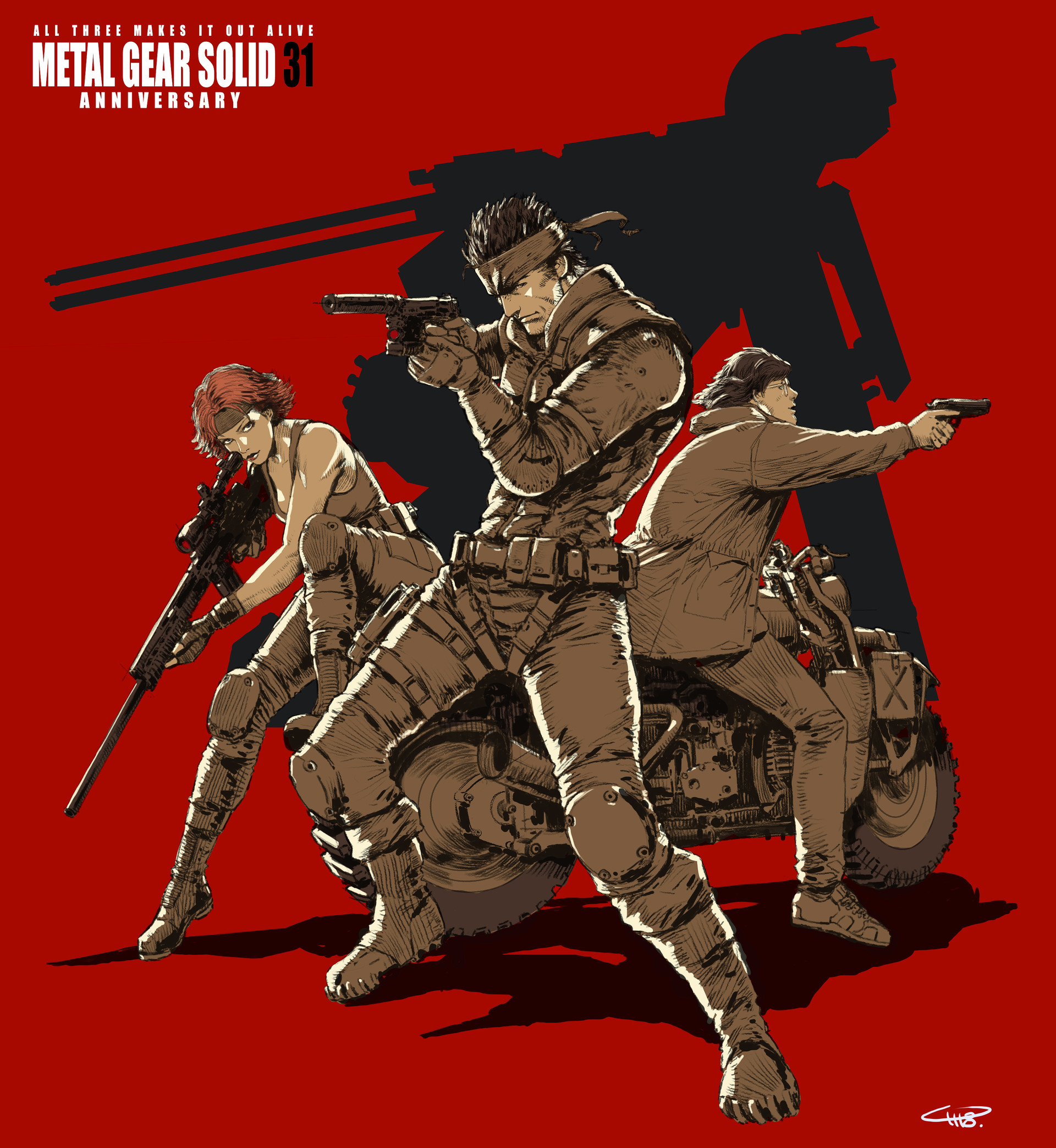 Artstation Metal Gear Solid 31 Fan Art Sketch Kev Chu
