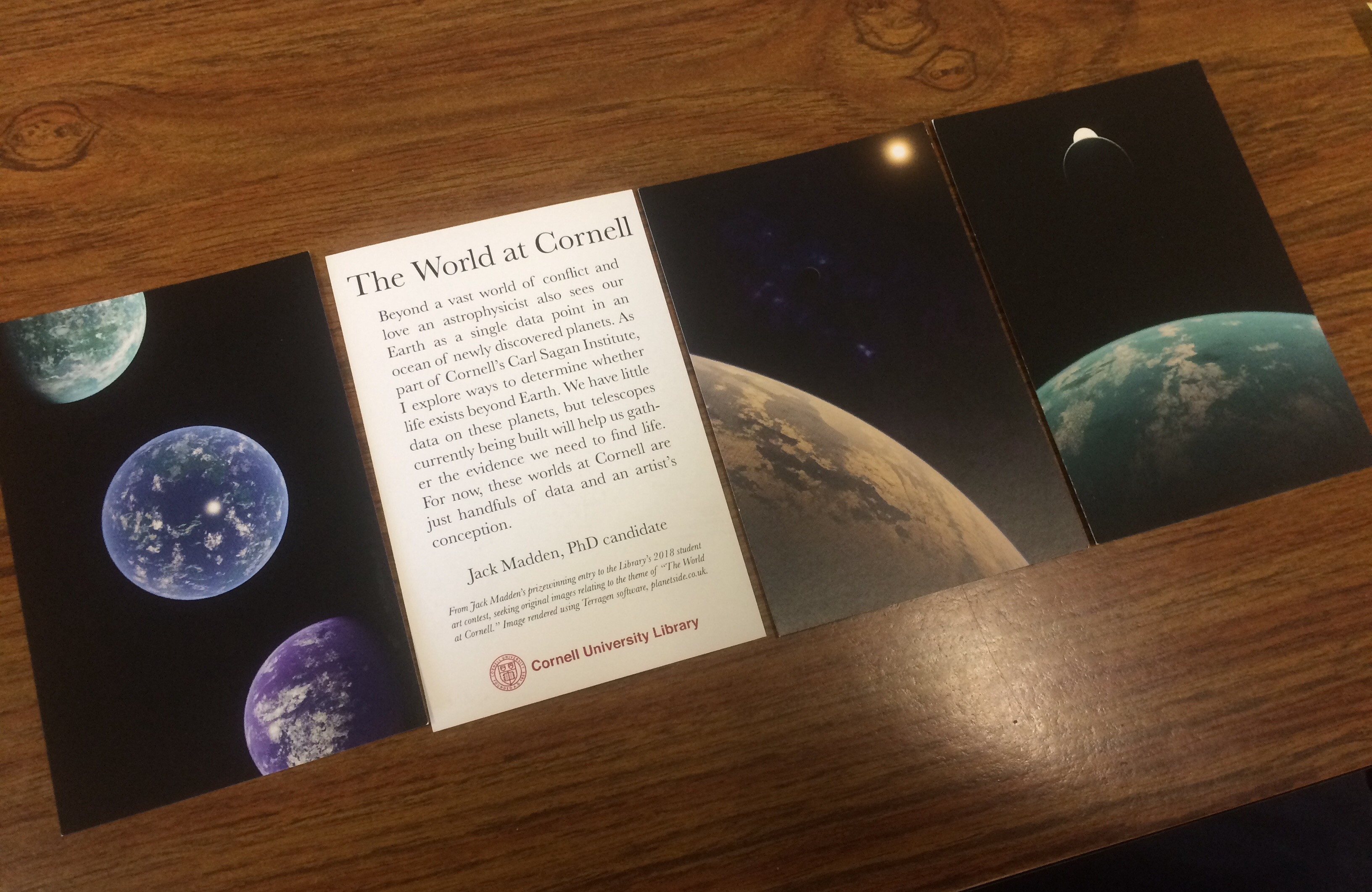 Cards made by Cornell for my submissions.  