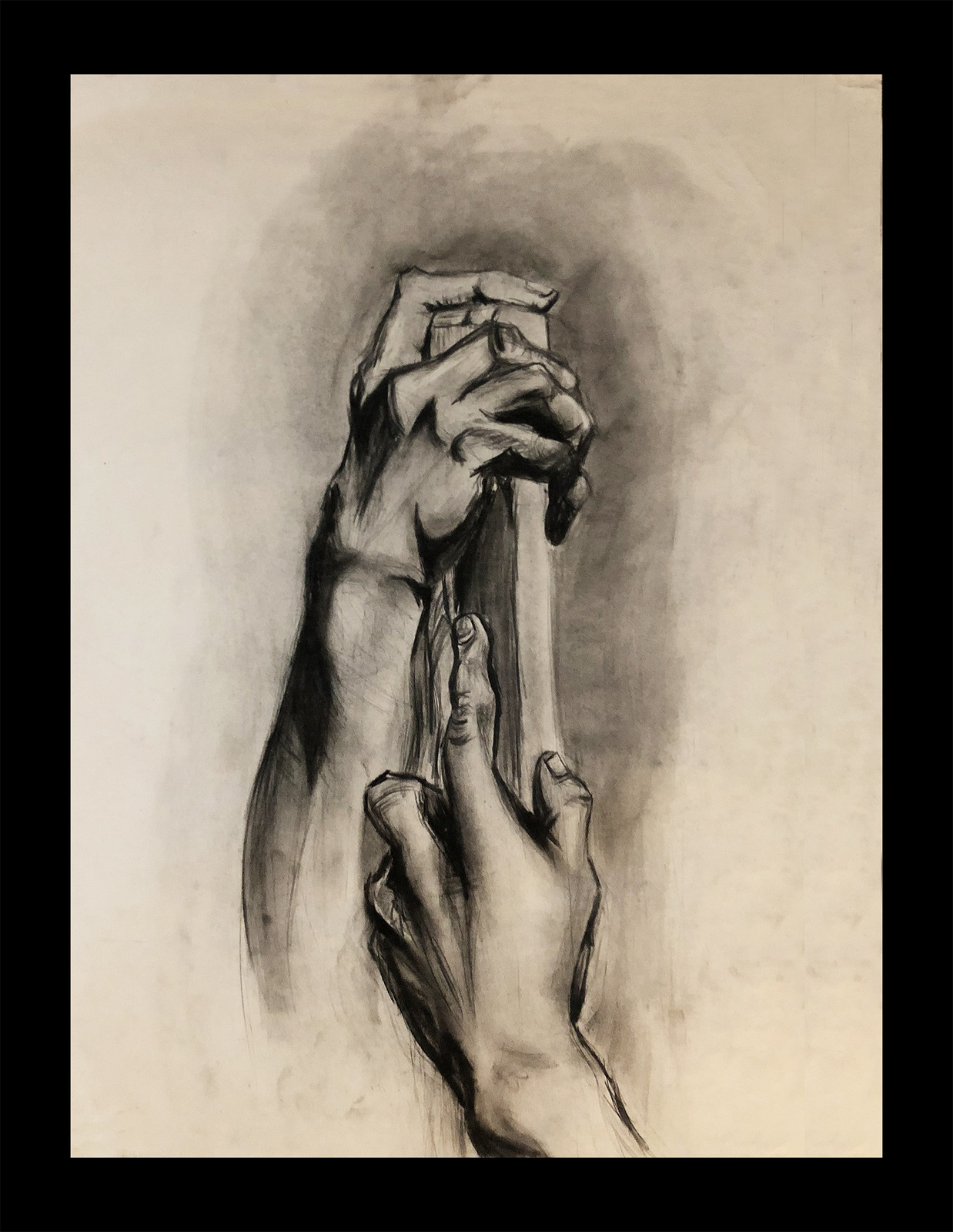 Charcoal on paper 60.96 cm × 76.2 cm
