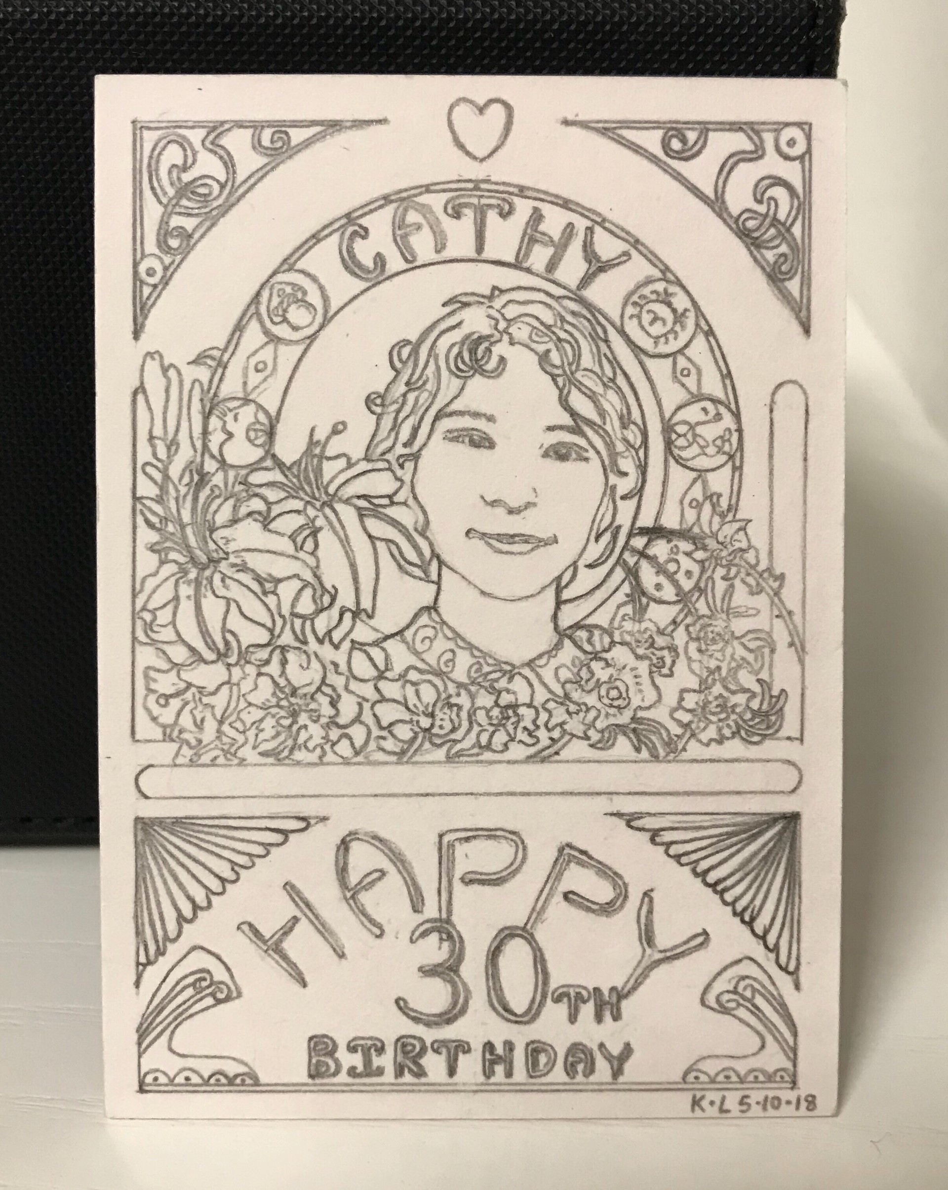 Artstation Art Nouveau Birthday Present Kenny Li