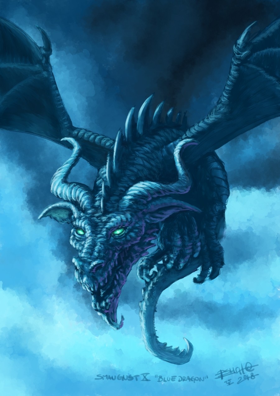 Smaugust 10 "Blue Dragon"