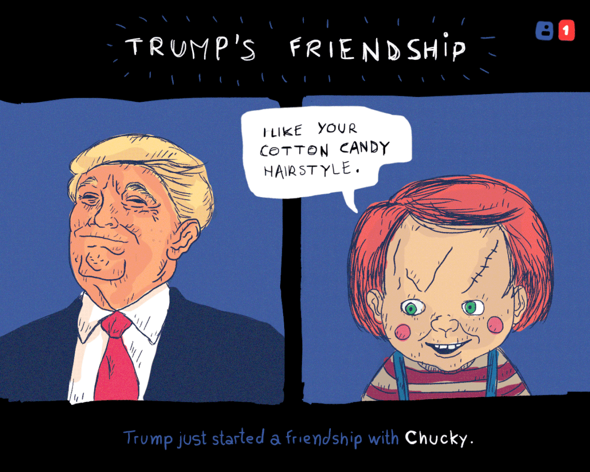 Image result for Trump and friendship cartoon