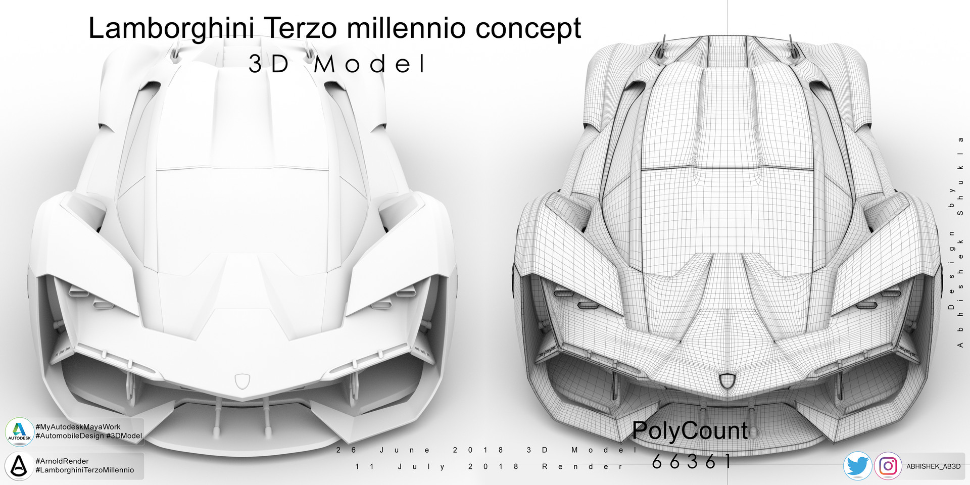 ArtStation - Lamborghini Terzo Millennio Rigged PBR 3d Model