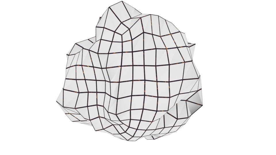 Rock With Wireframe 4