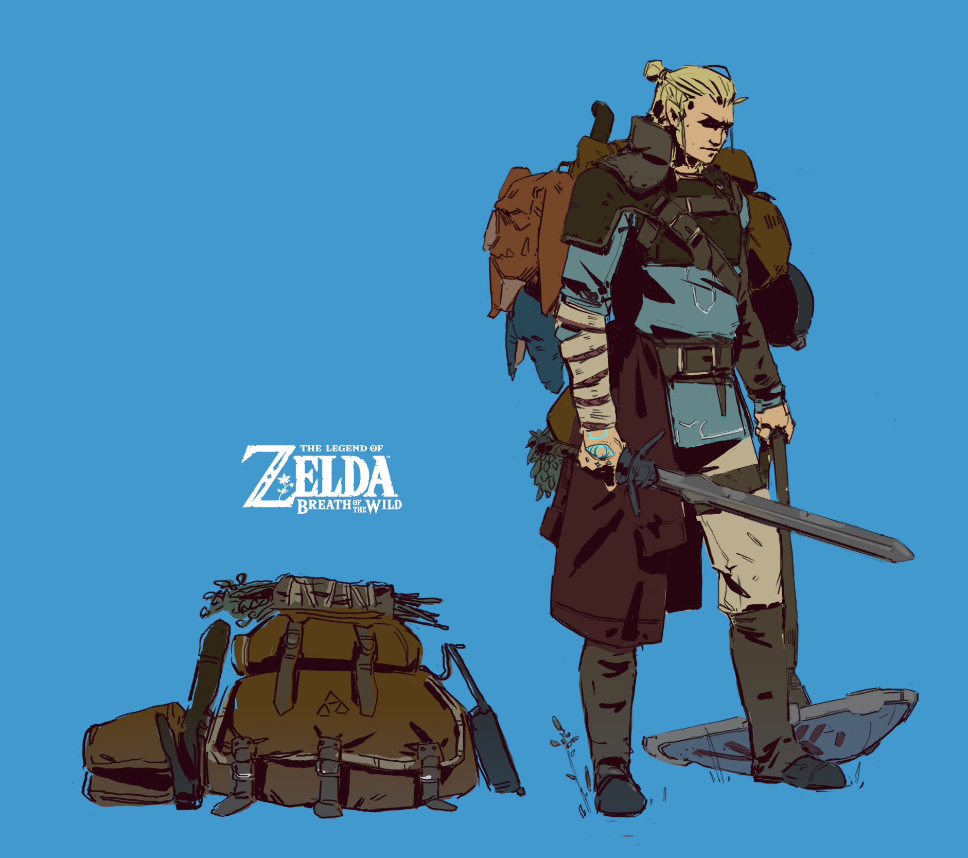 ArtStation - The Legend of Zelda - Link Pixel art