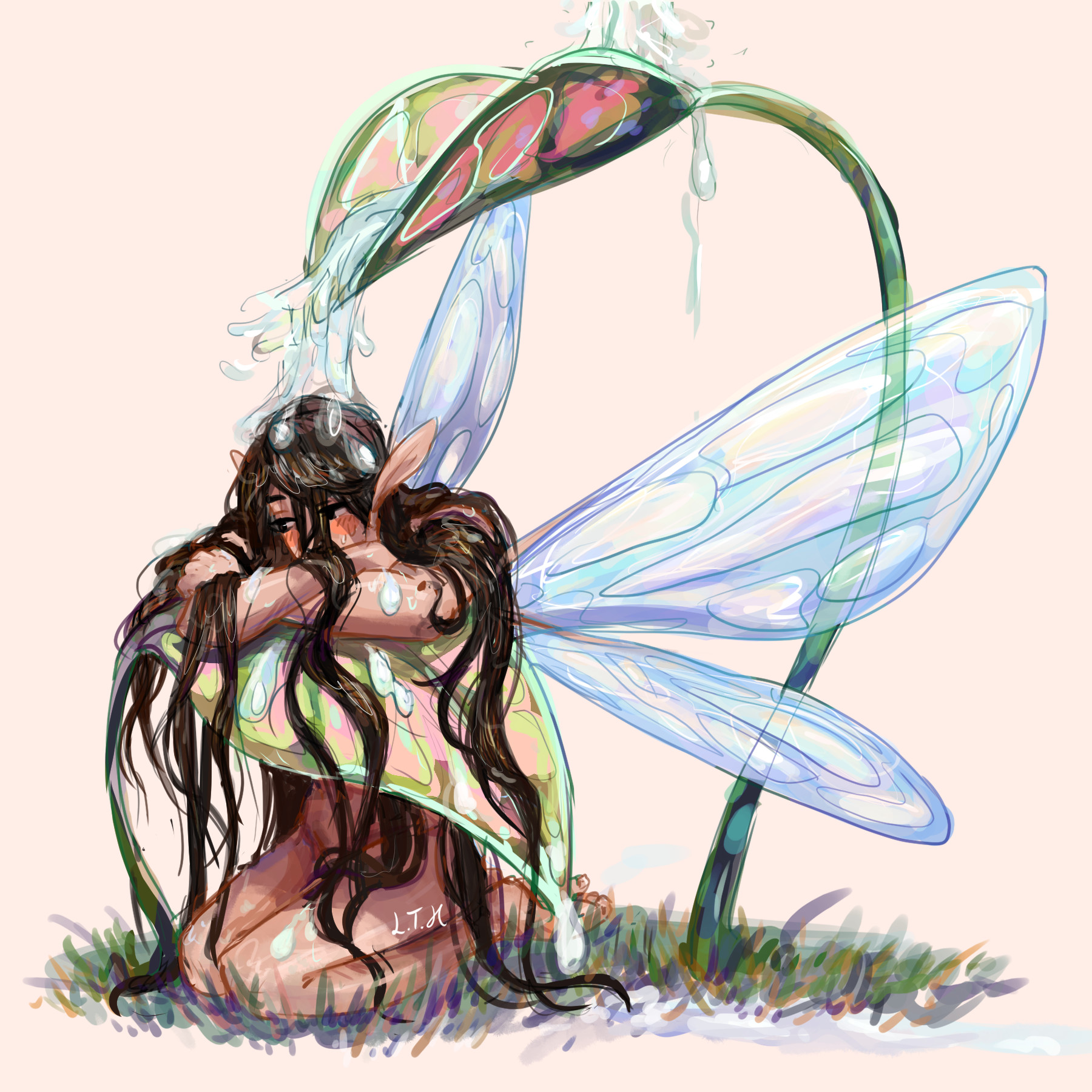Sad Fairies Drawings